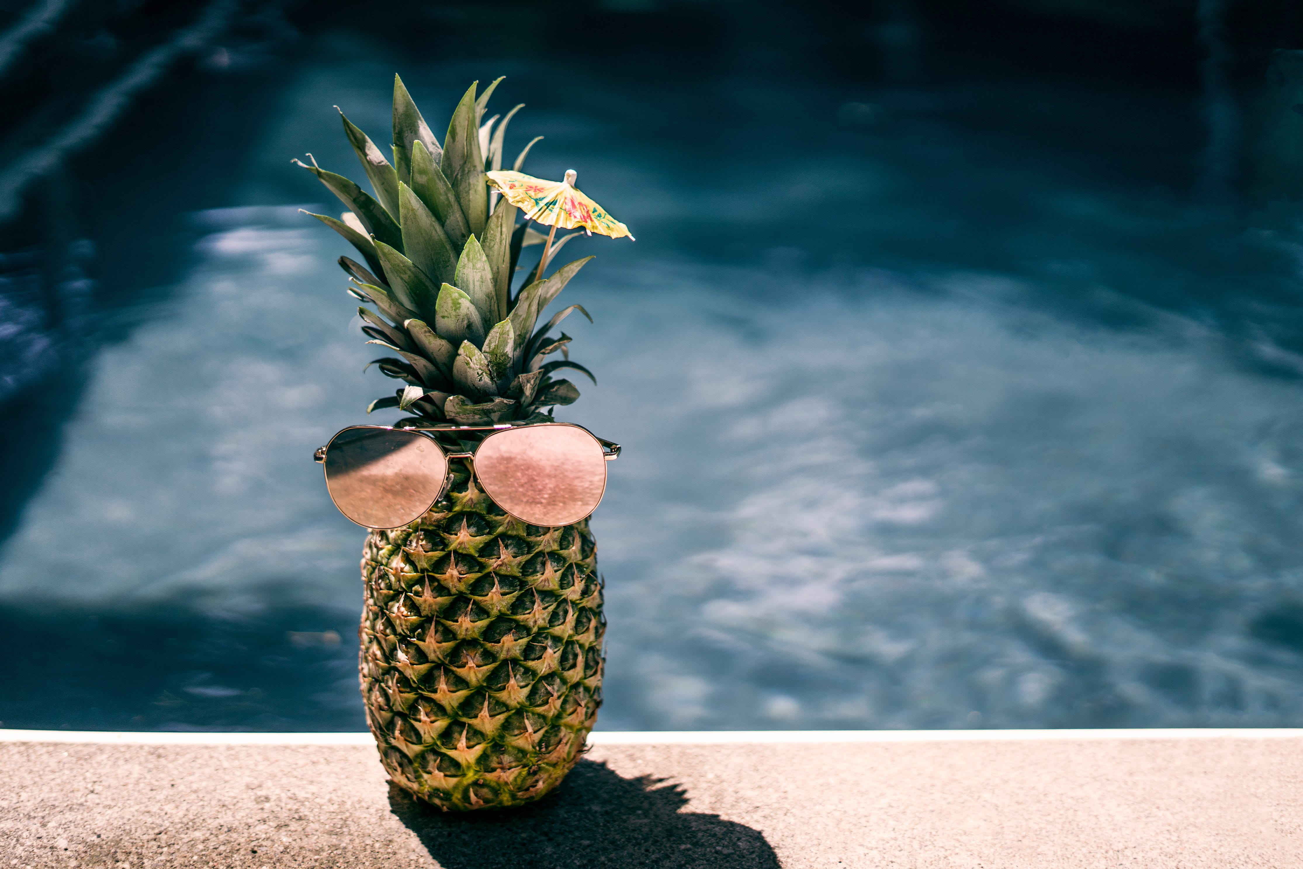 nature, Summer, Seasons, yellow, day, Pool, Glasses, growth, Fruit, Shopify, focus on foreground, 4K, close-up, photo, water, plant, wellbeing, no people, HD Wallpaper