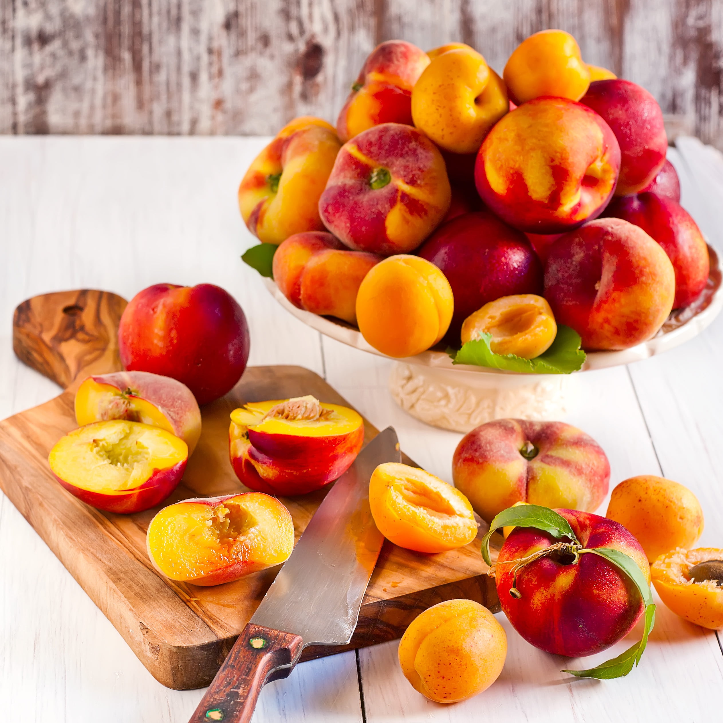 healthy eating, table, orange, wellbeing, still life, orange color, food, slice, large group of objects, peaches, ripe, wood - material, cross section, Phone HD Wallpaper