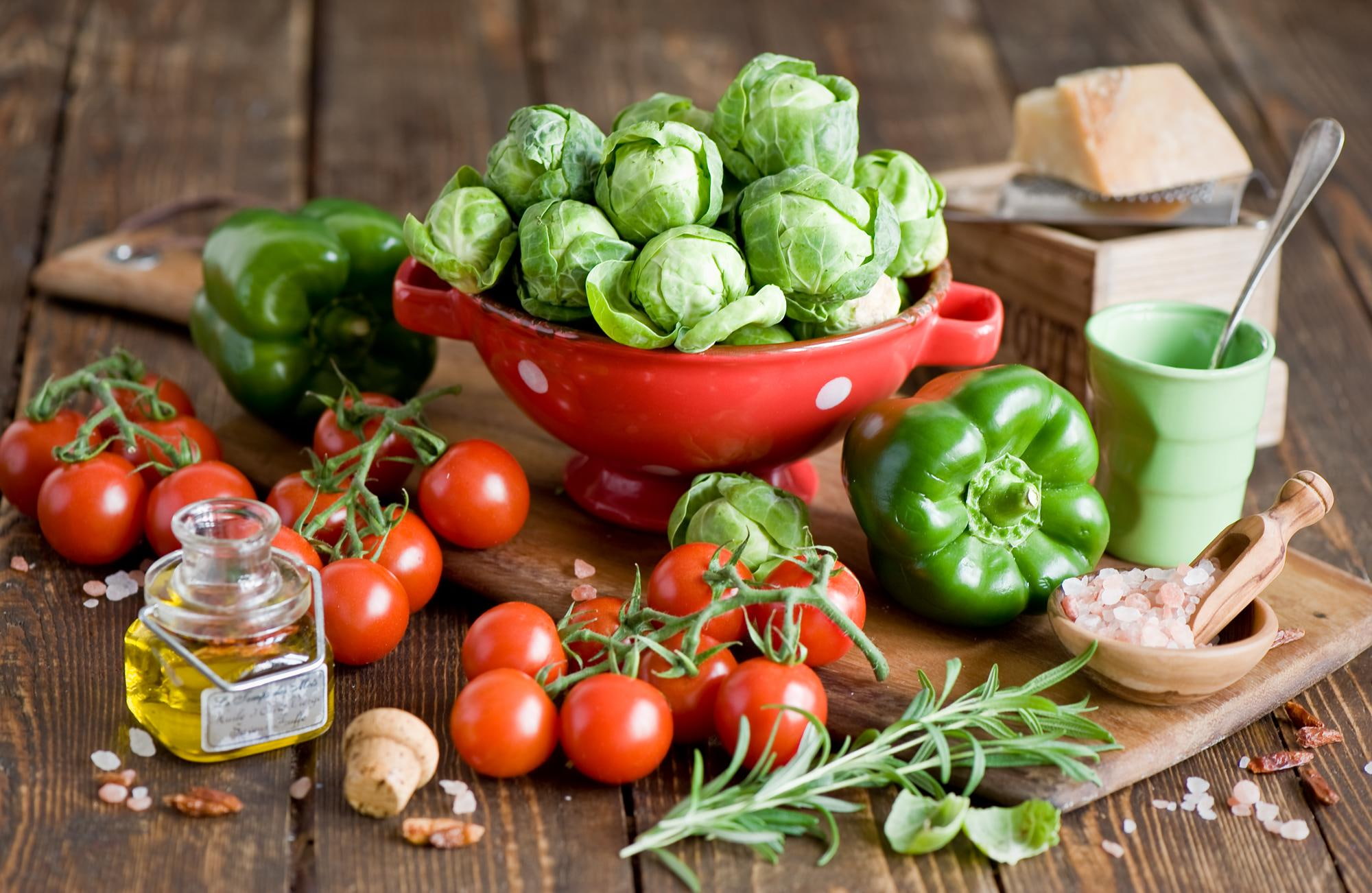 food, 1080P, vegetables, vitamins, fresh, HD Wallpaper