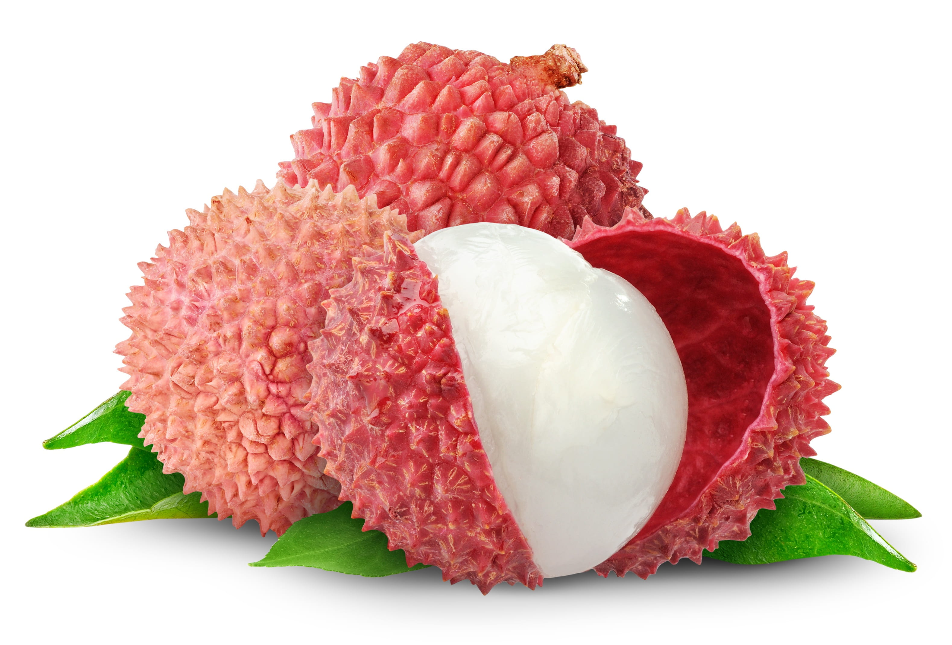 indoors, no people, white background, lychee, fruit, plant part, delicious, cut out, pink color, healthy eating, nature, studio shot, tropical fruit, red, HD Wallpaper