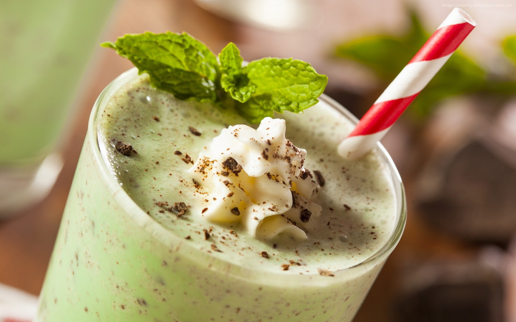milk shake, cream, 720P, chocolate, kiwi, HD Wallpaper
