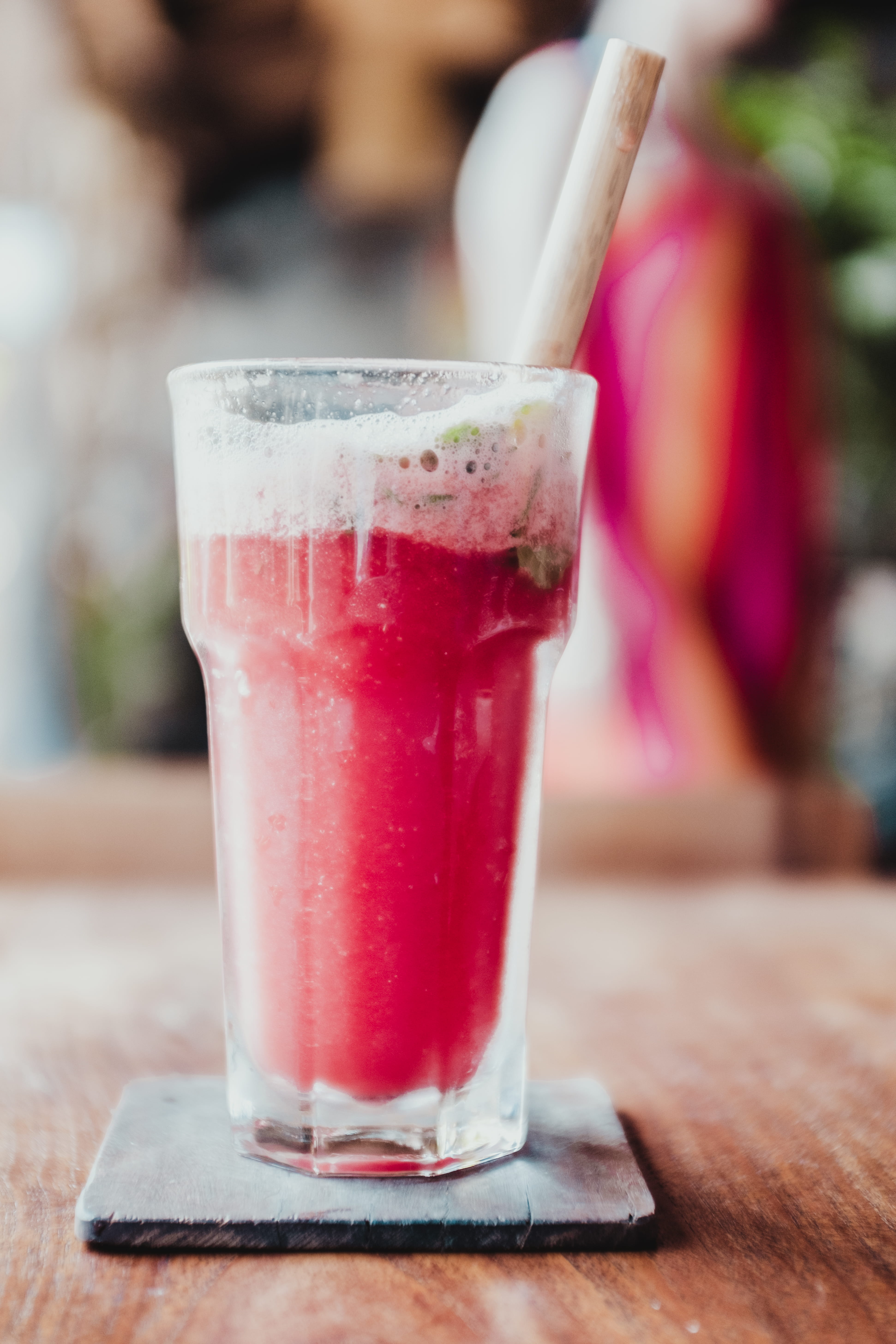 freshness, gourmet, raw, cocktail, table, refreshment, drink, no people, drinking glass, 5K, drinking straw, healthy, eating, summer, glass, food, focus on foreground, Phone HD Wallpaper