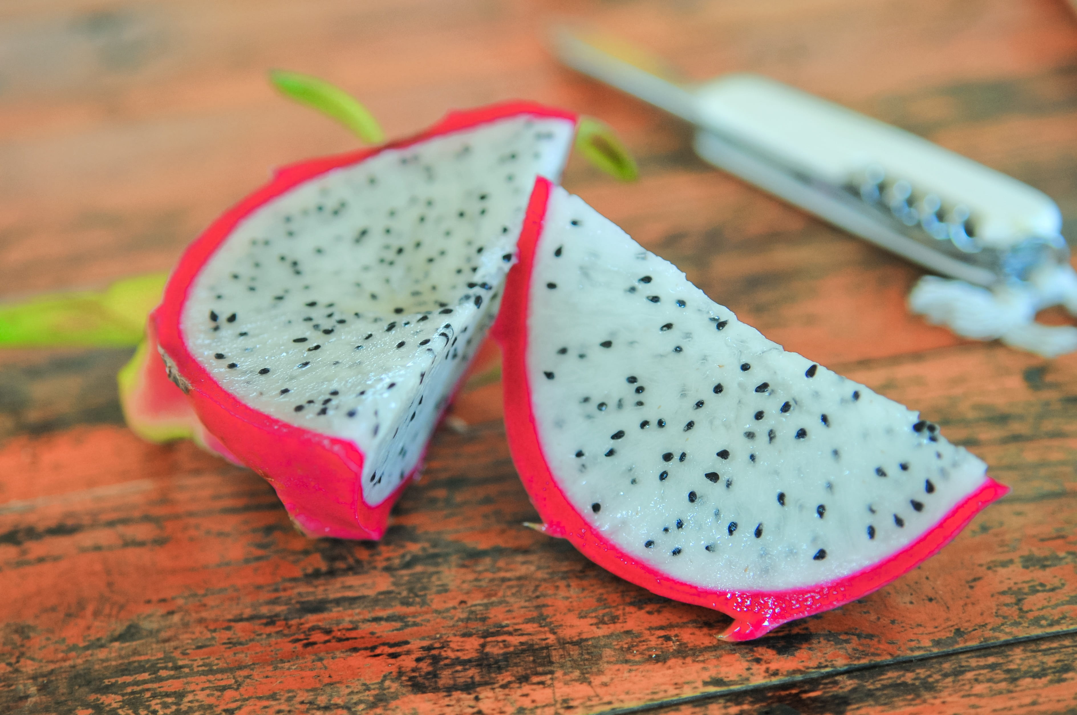 color, seed, eating, still life, close-up, organic, fresh, dragonfruit, focus on foreground, small group of objects, table, healthy lifestyle, seeds, white, HD Wallpaper