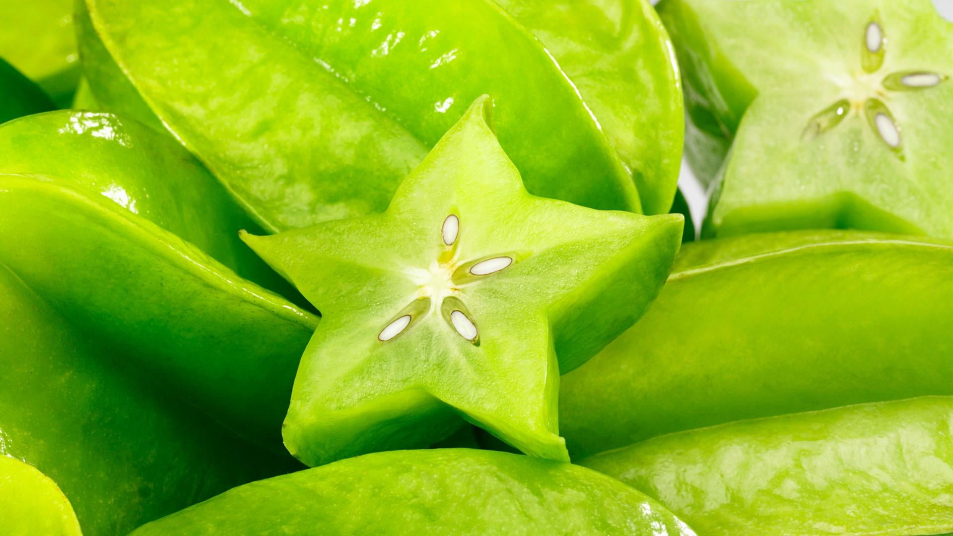 carambola, green, fruit, seed, 1080P, macro photography, starfruit, vitamin, HD Wallpaper