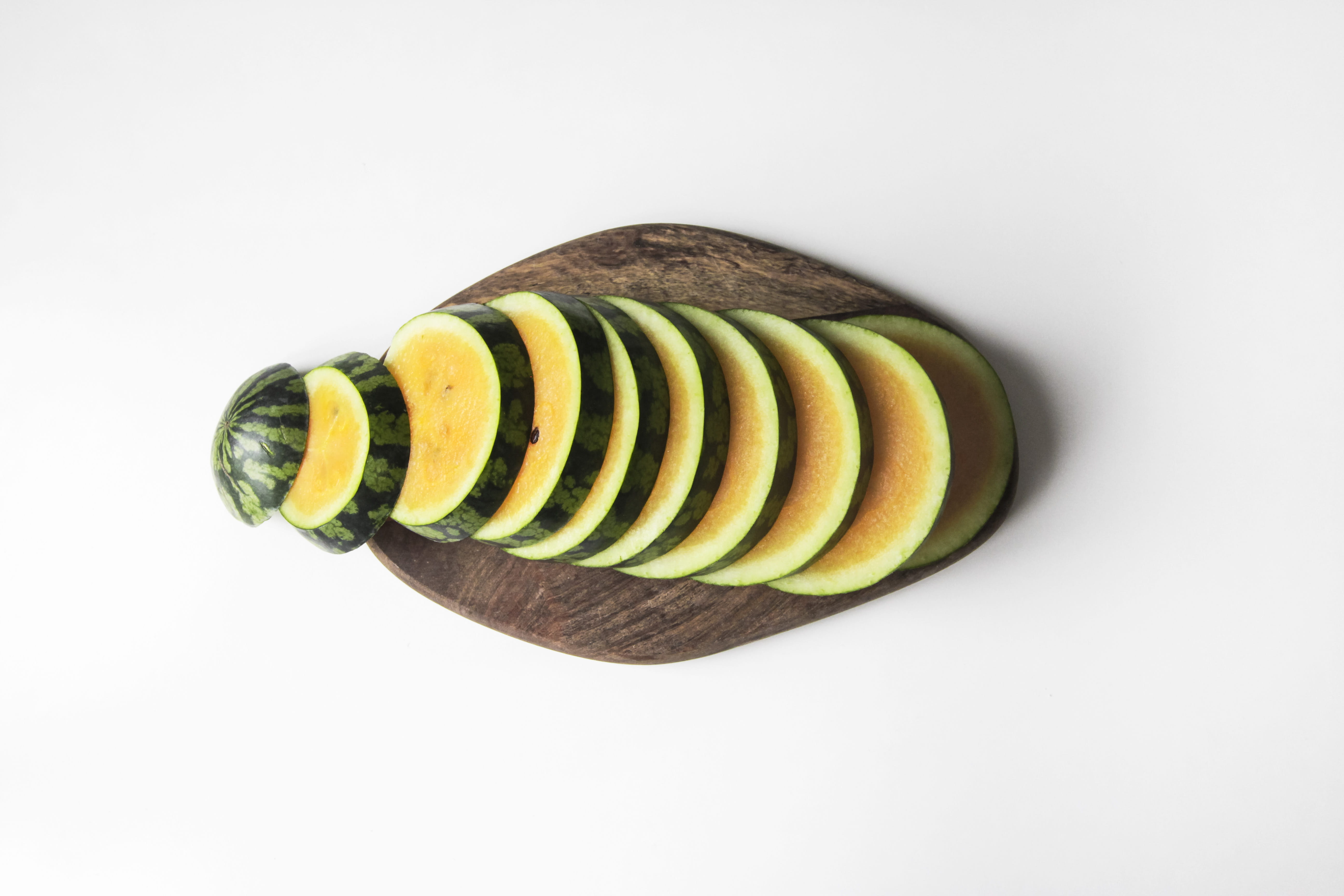 single Object, fruit salad, no People, gourmet, snack, dieting, zucchini, ripe, close-up, refreshment, watermelon, banana, fruit, food styling, sweet, vegetarian Food, HD Wallpaper