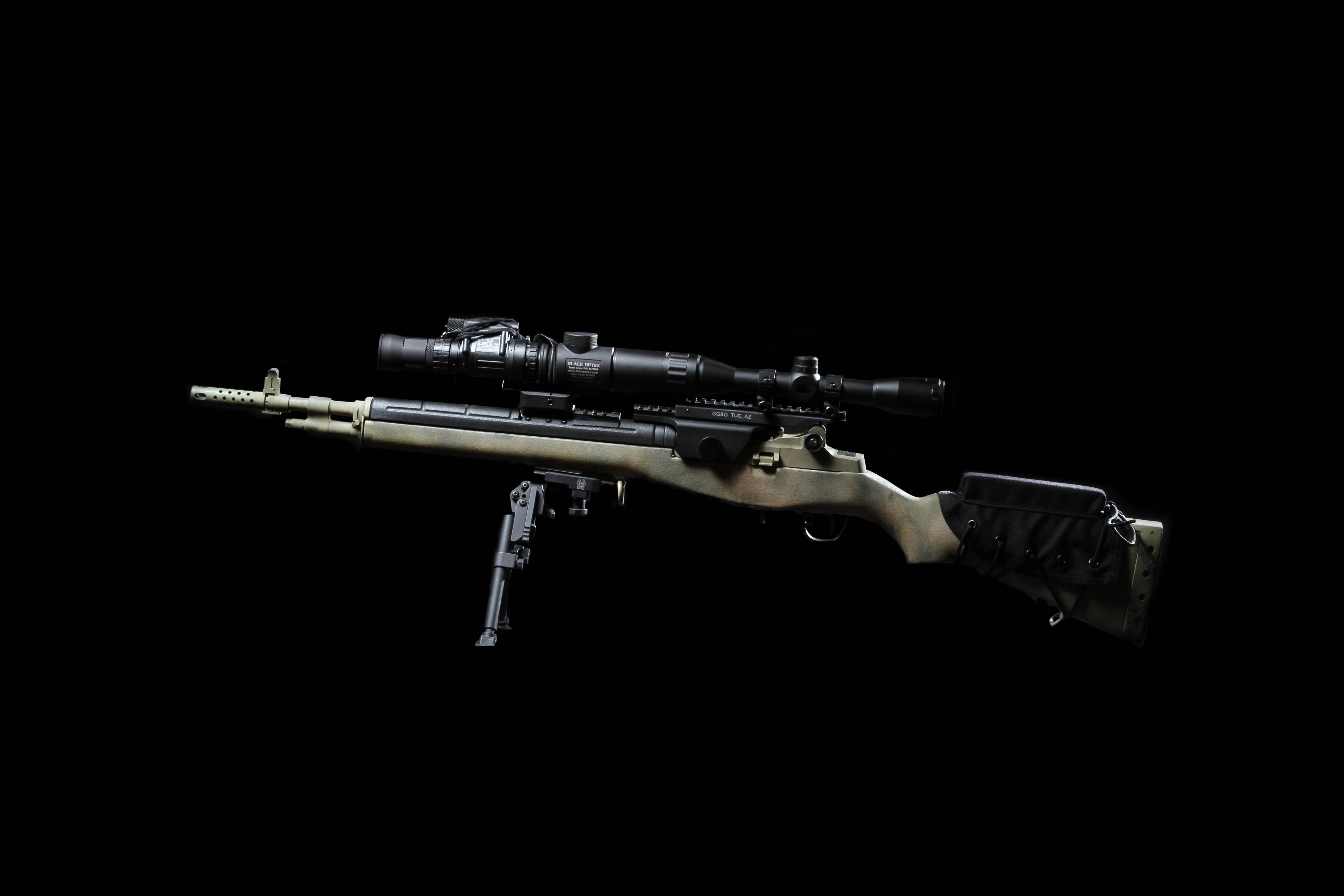violence, military, handgun, thermal CNVD, optics, communication, security, black background, aggression, copy space, fry, no people, indoors, weapons, HD Wallpaper
