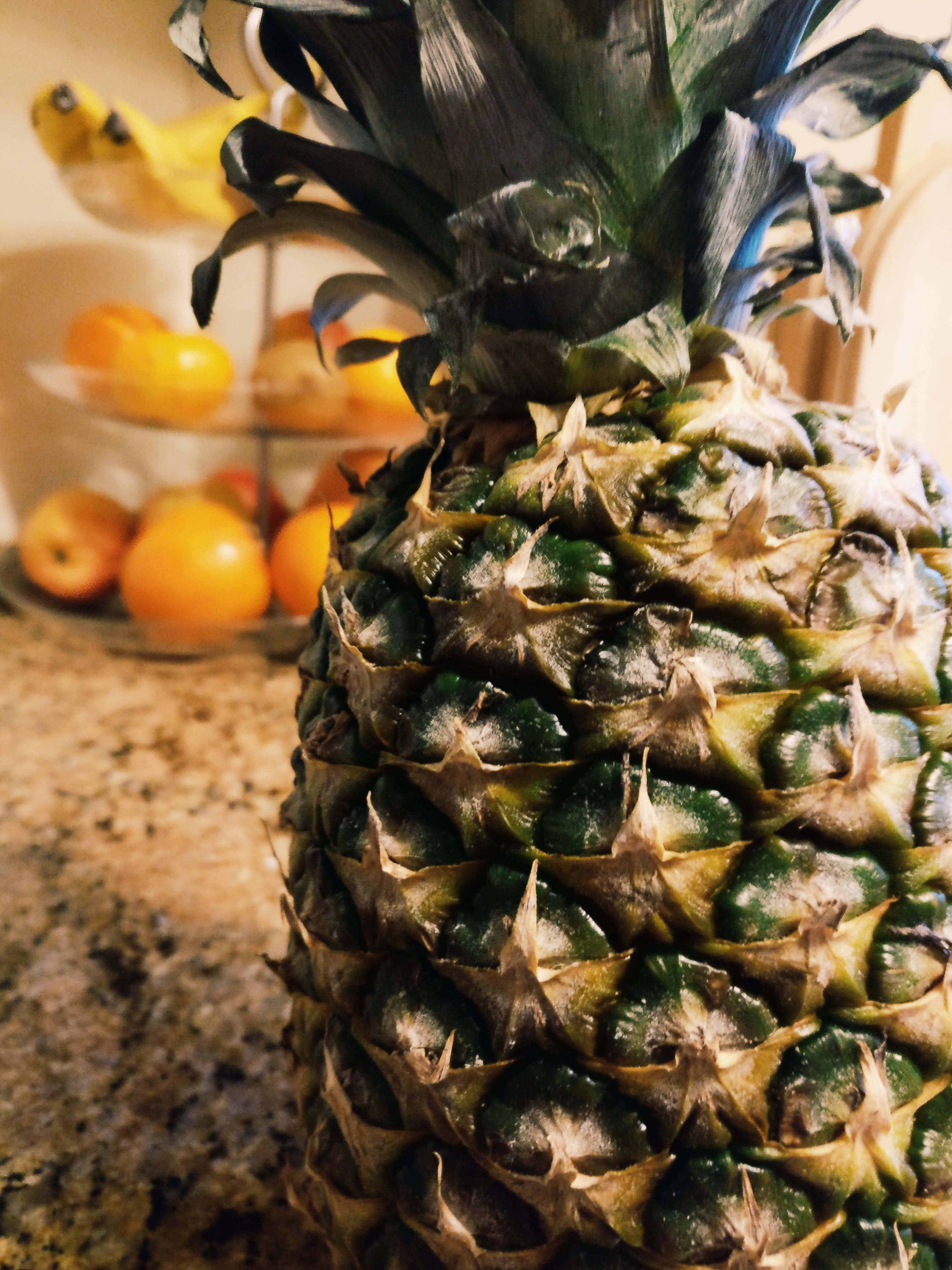 table, day, fresh, wellbeing, orange, citrus fruit, bananas, juicy, indoors, oranges, pineapple, focus on foreground, food and drink, nature, tropical, Phone HD Wallpaper