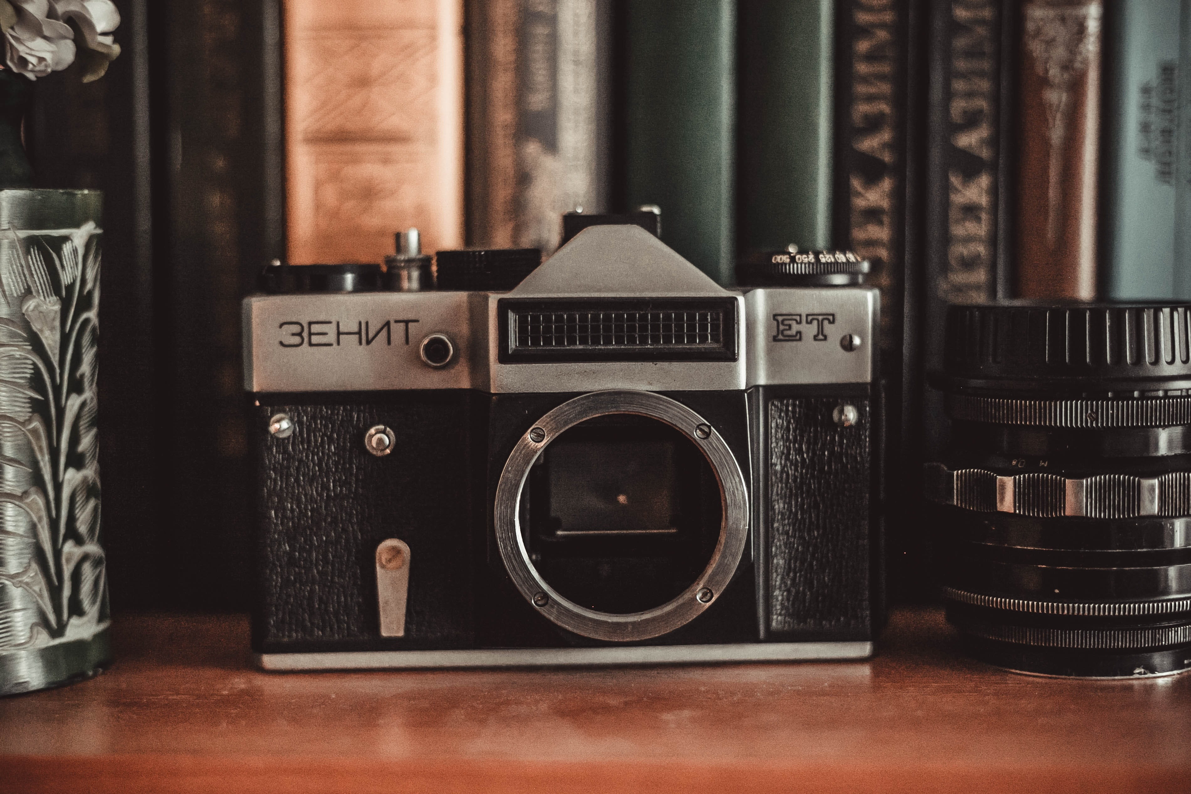 photography themes, technology, photo, equipment, still life, no people, time, old, camera, indoors, inspiration, antique, camera - photographic equipment, HD Wallpaper