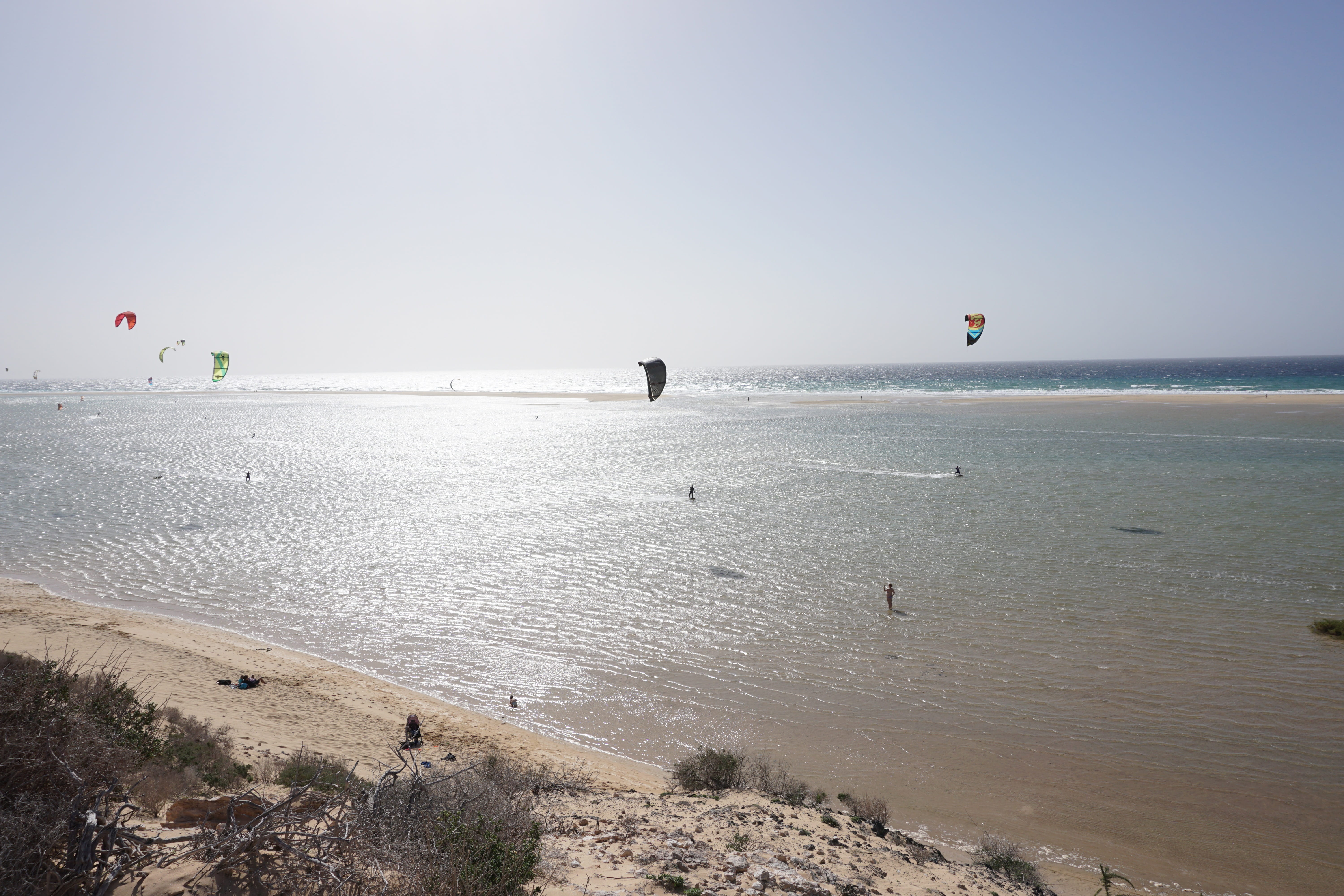 travel, 5K, water, blue, clear sky, atlantic, scenics - nature, landscape, summer, panorama, fuerteventura, sea, view, tranquility, beach, nature, island, HD Wallpaper