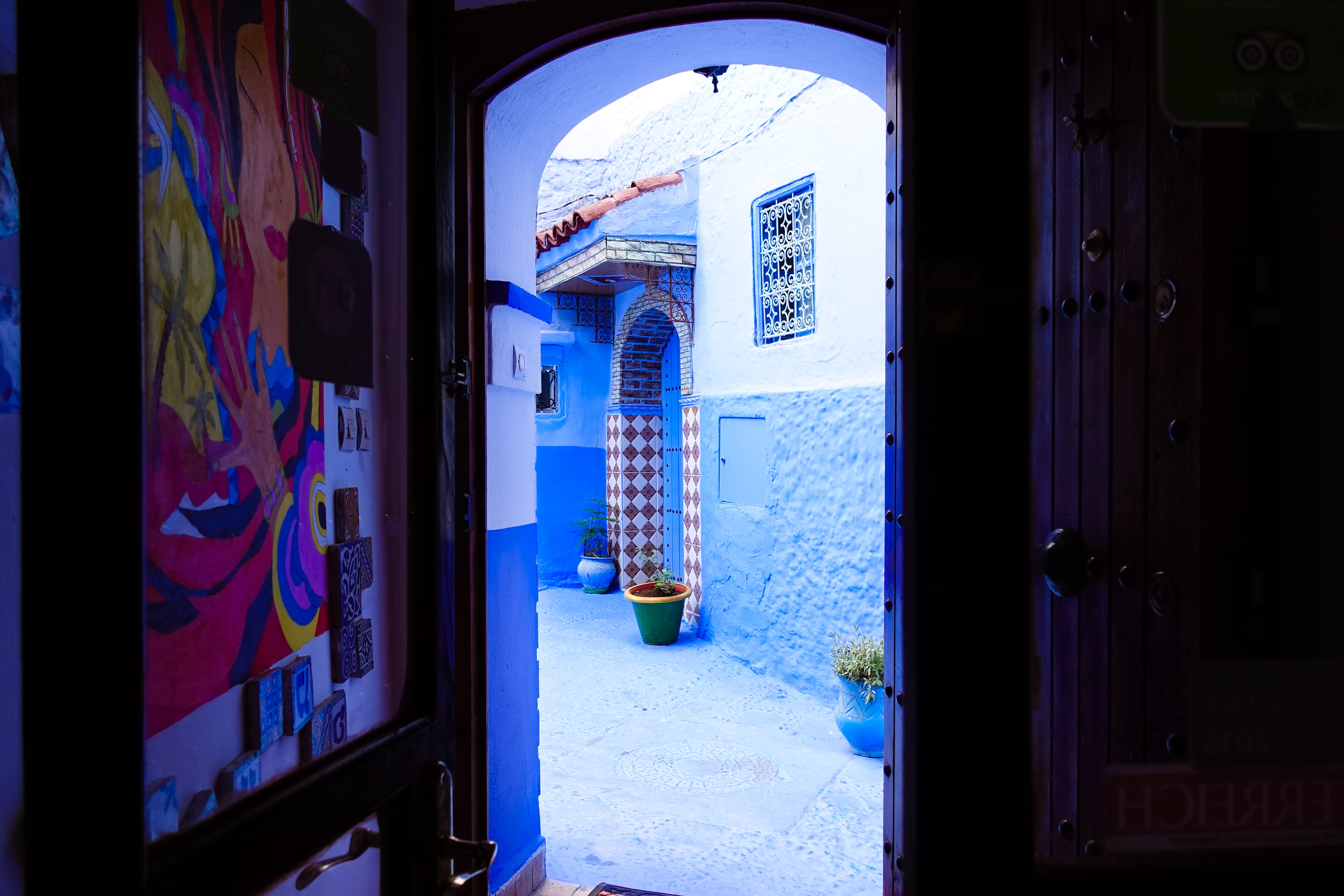 open, snow, architecture, no people, winter, cold temperature, building exterior, entrance, 5K, chefchaouen, doorway, morocco, building, outdoors, illuminated, HD Wallpaper