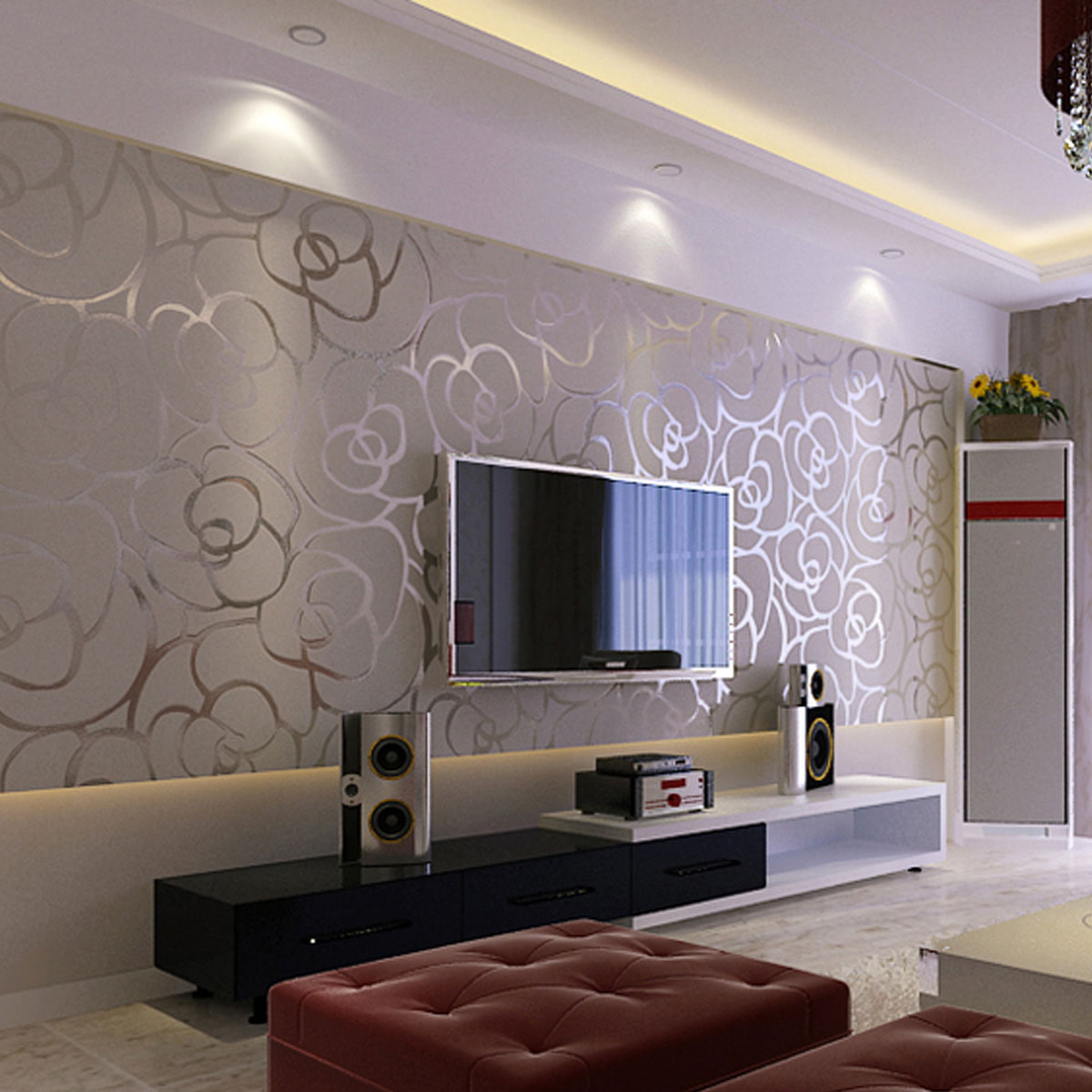 fridge, tv, bridge, modern, desk, 480P, loudspeaker, flower, loudspeaker box, light, sofa, box, house, Phone HD Wallpaper