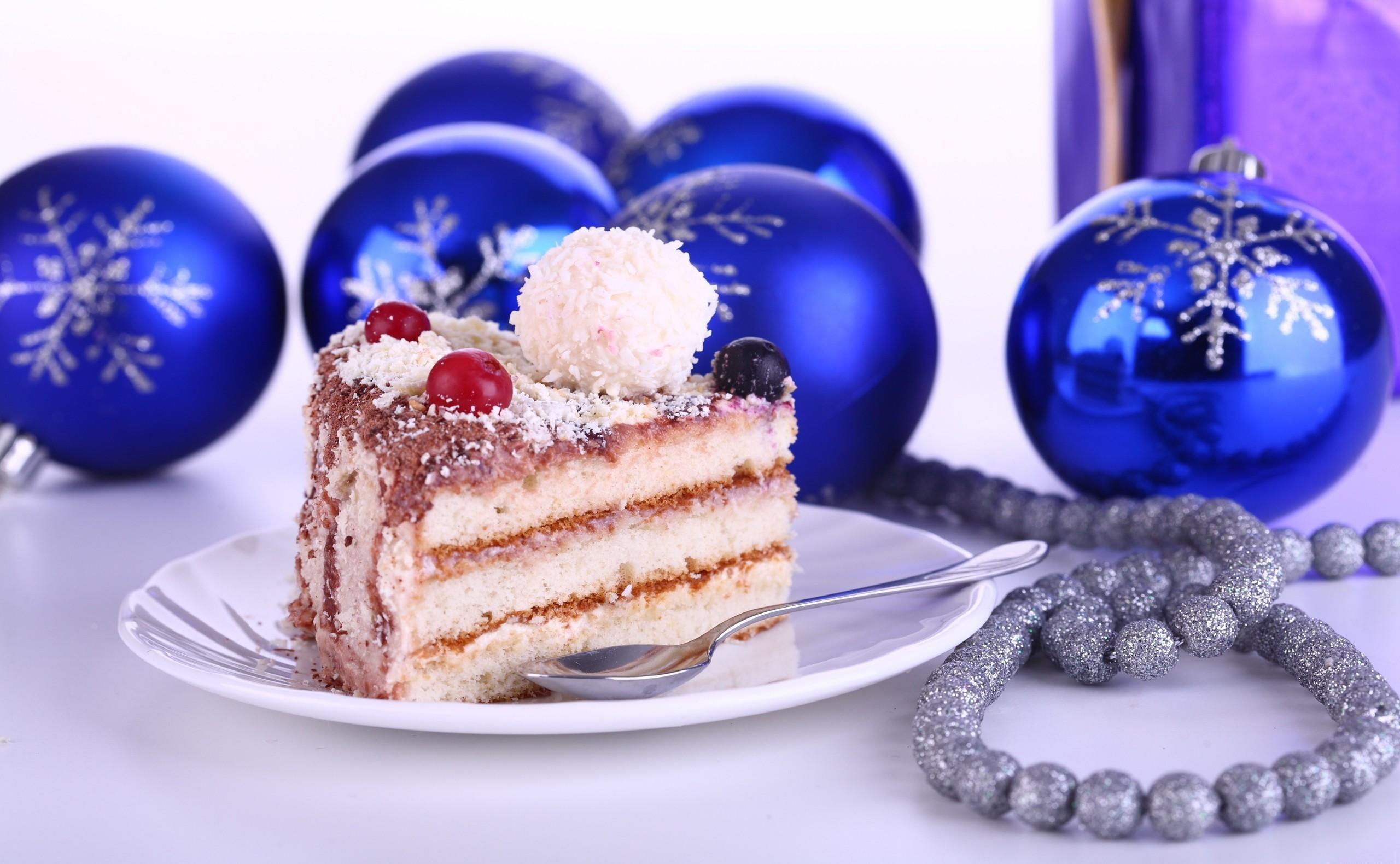 cake, 2K, christmas decorations, decorations, holiday, new year, treat, new, year, christmas, HD Wallpaper