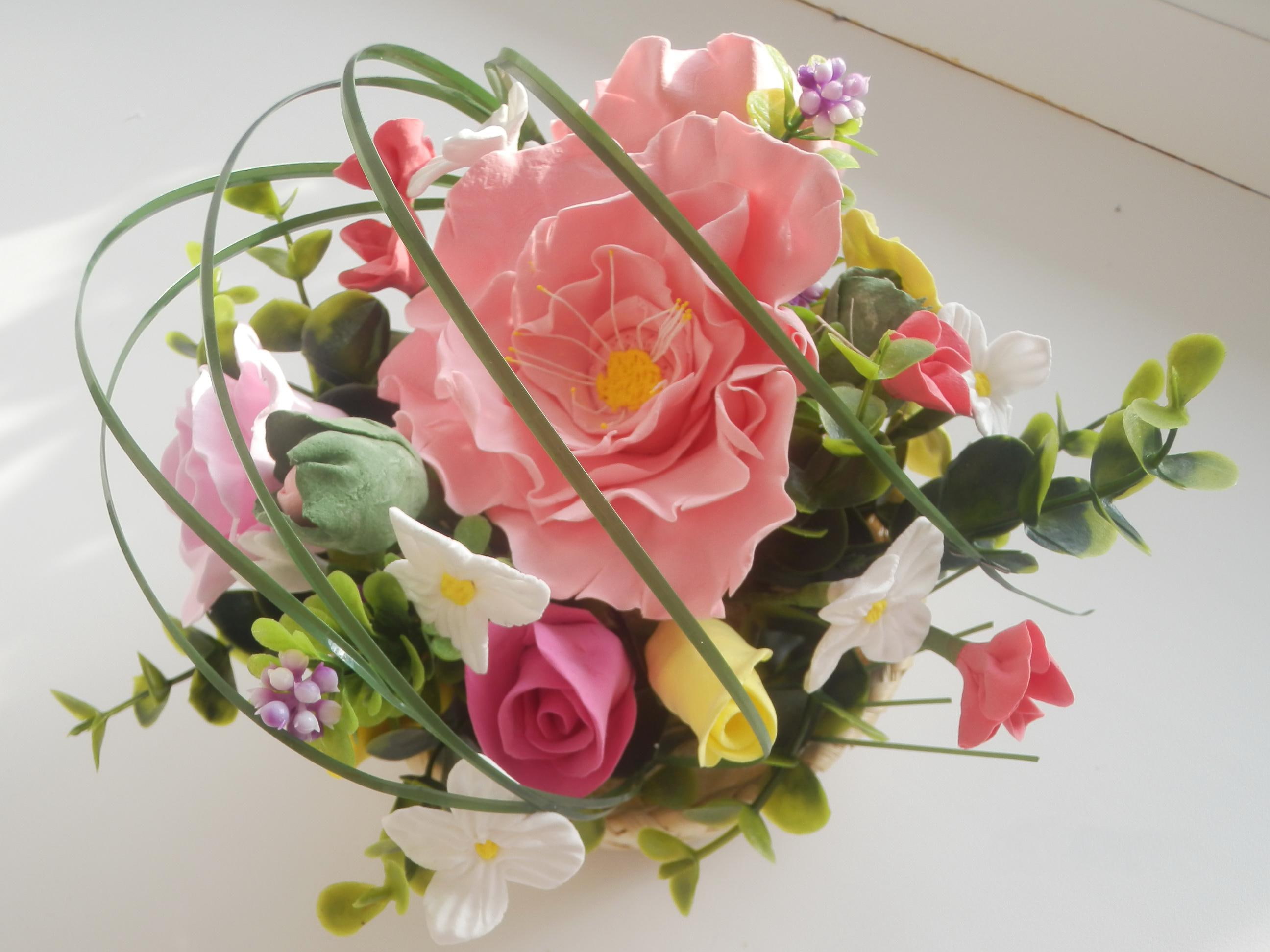 bouquets, 2K, ikebana, flowers, HD Wallpaper