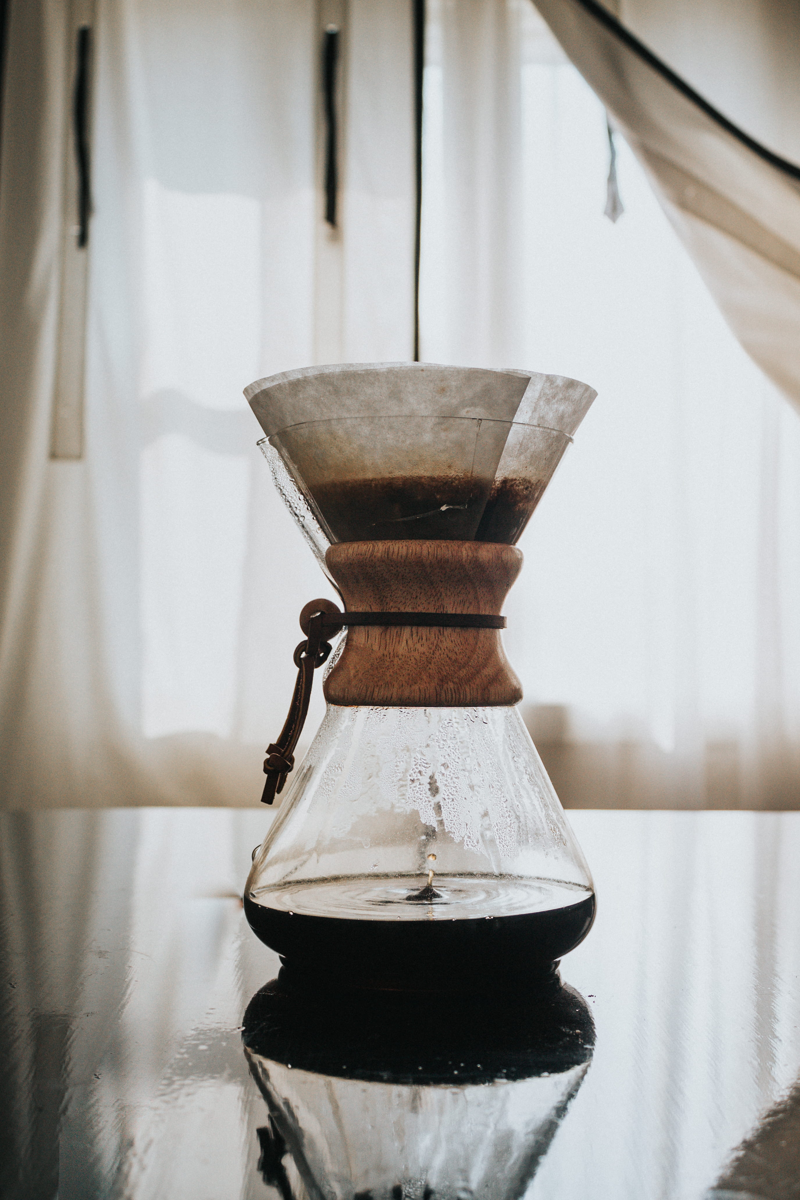 no people, chemex, container, home interior, home, domestic room, coffee, window, business, love, morning, 4K, indoors, photo, pourover, light, Phone HD Wallpaper