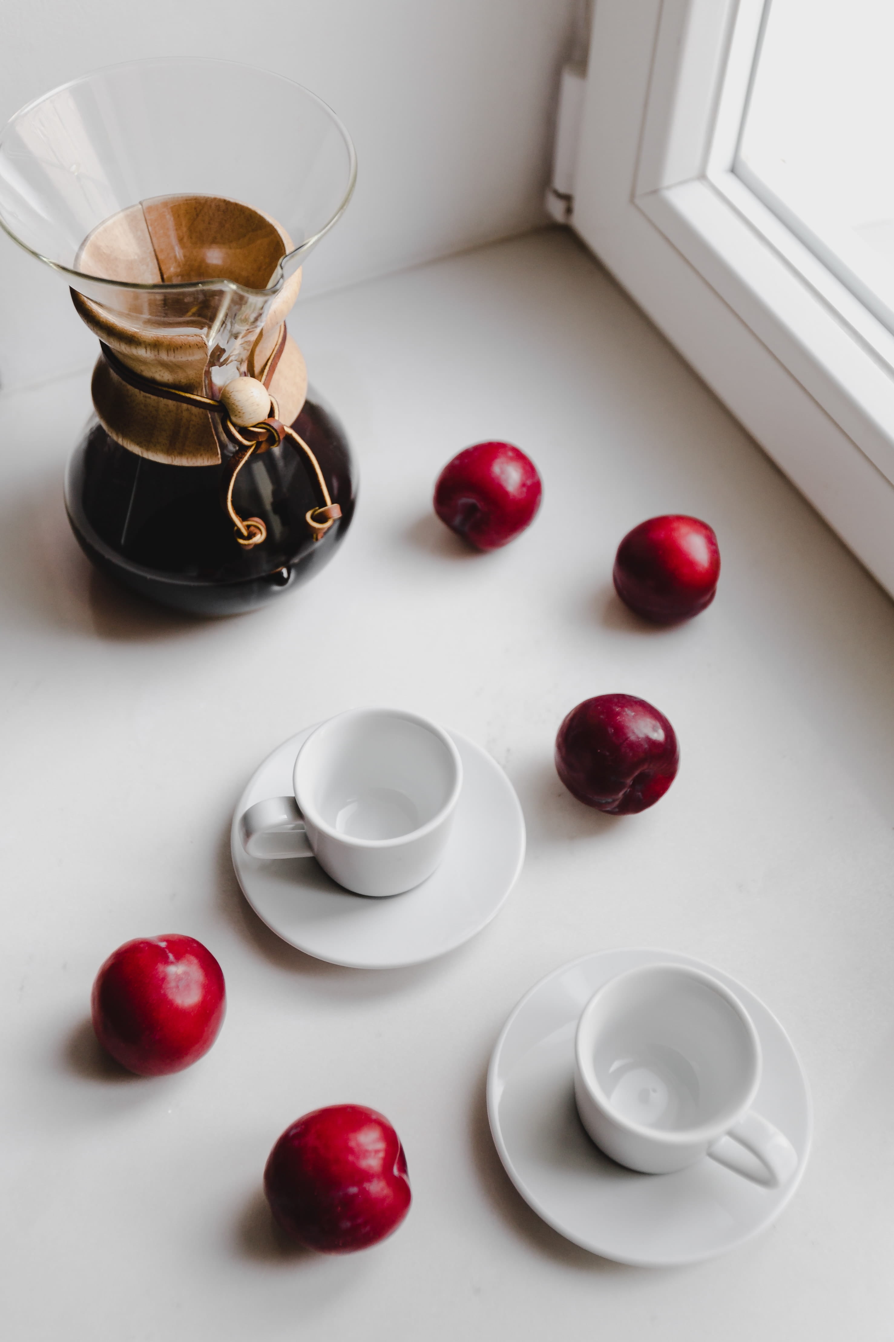 tea cup, freshness, arabica, coffee cup, delicious, mug, fruits, espresso, white color, morning, food and drink, fruit, tray, cafe, coffee, drink, high angle view, Phone HD Wallpaper