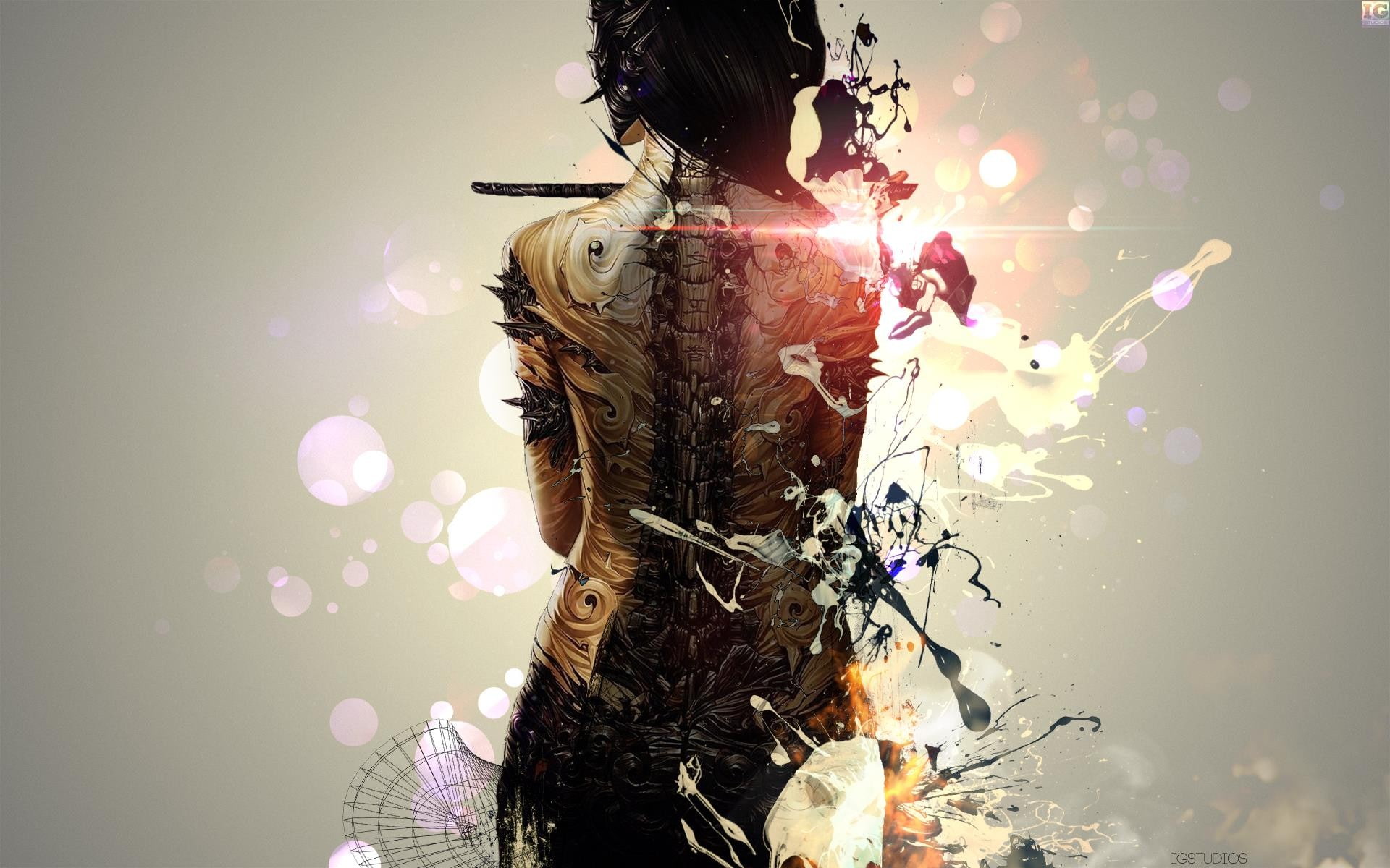 spine, 1080P, fantasy art, HD Wallpaper