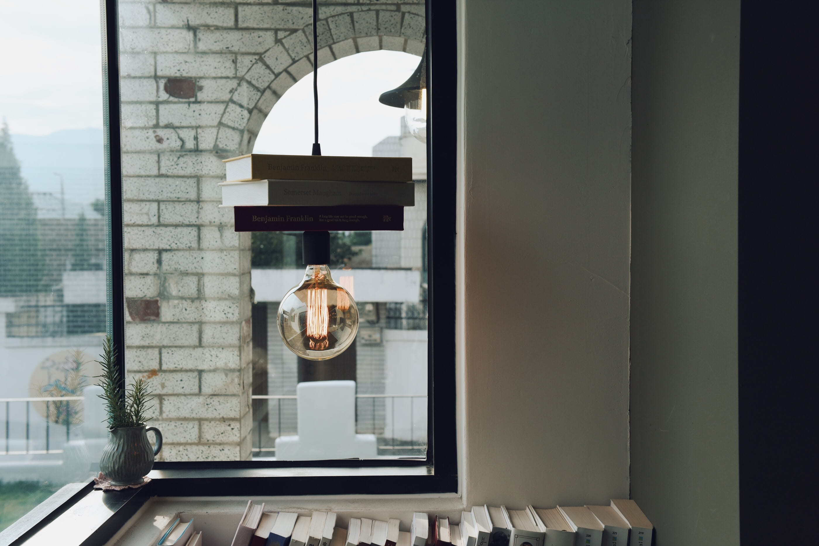 built structure, concrete, no people, light, bright, glass, interior, brown, communication, brick, bulb, clear, 2K, interior design, sunlight, inside, HD Wallpaper