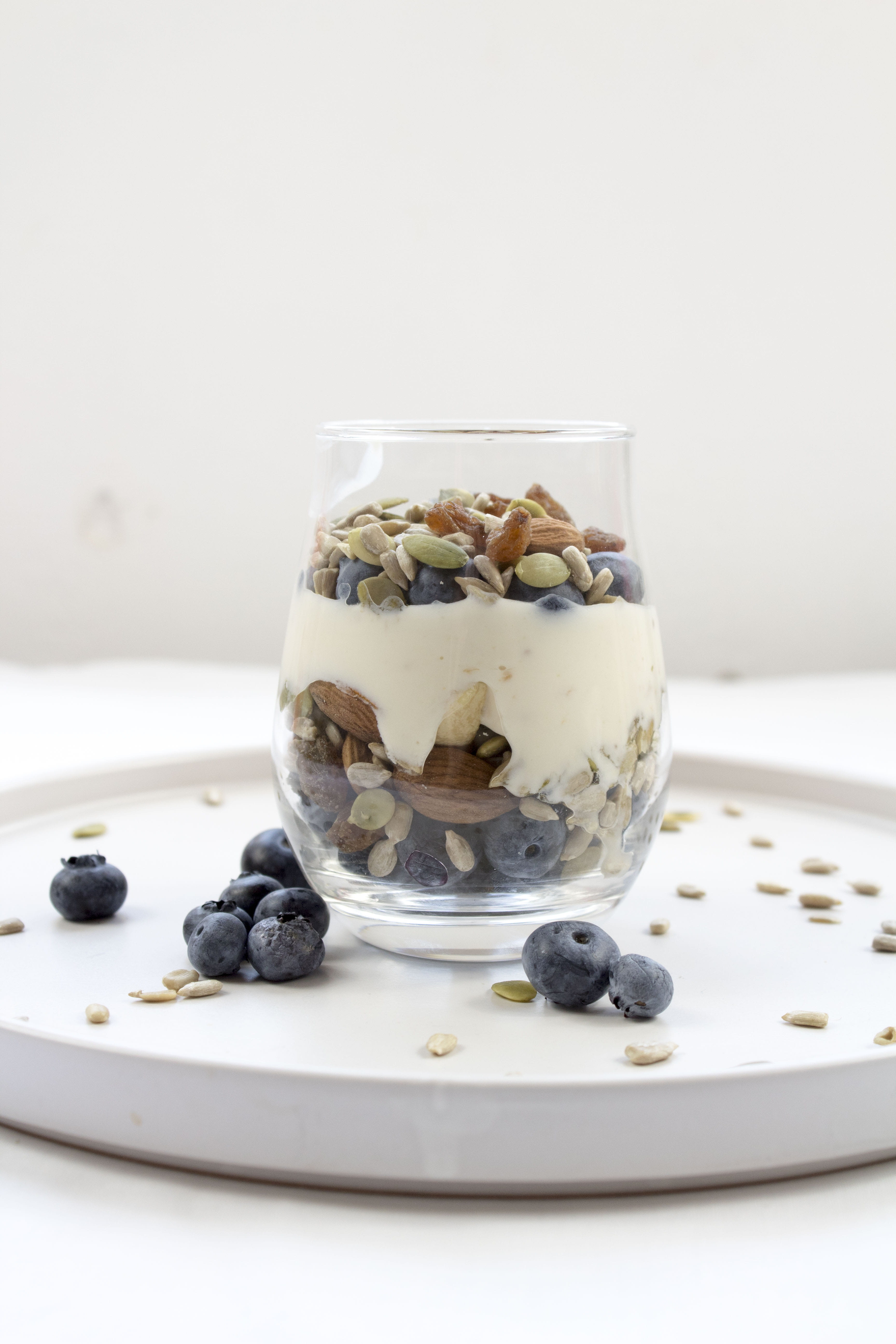 indoors, yogurt, healthy fats, close-up, wellbeing, food, nuts, dessert, freshness, cook book, berry fruit, fruit, ice cream, blueberry, creme, 5K, no people, Phone HD Wallpaper