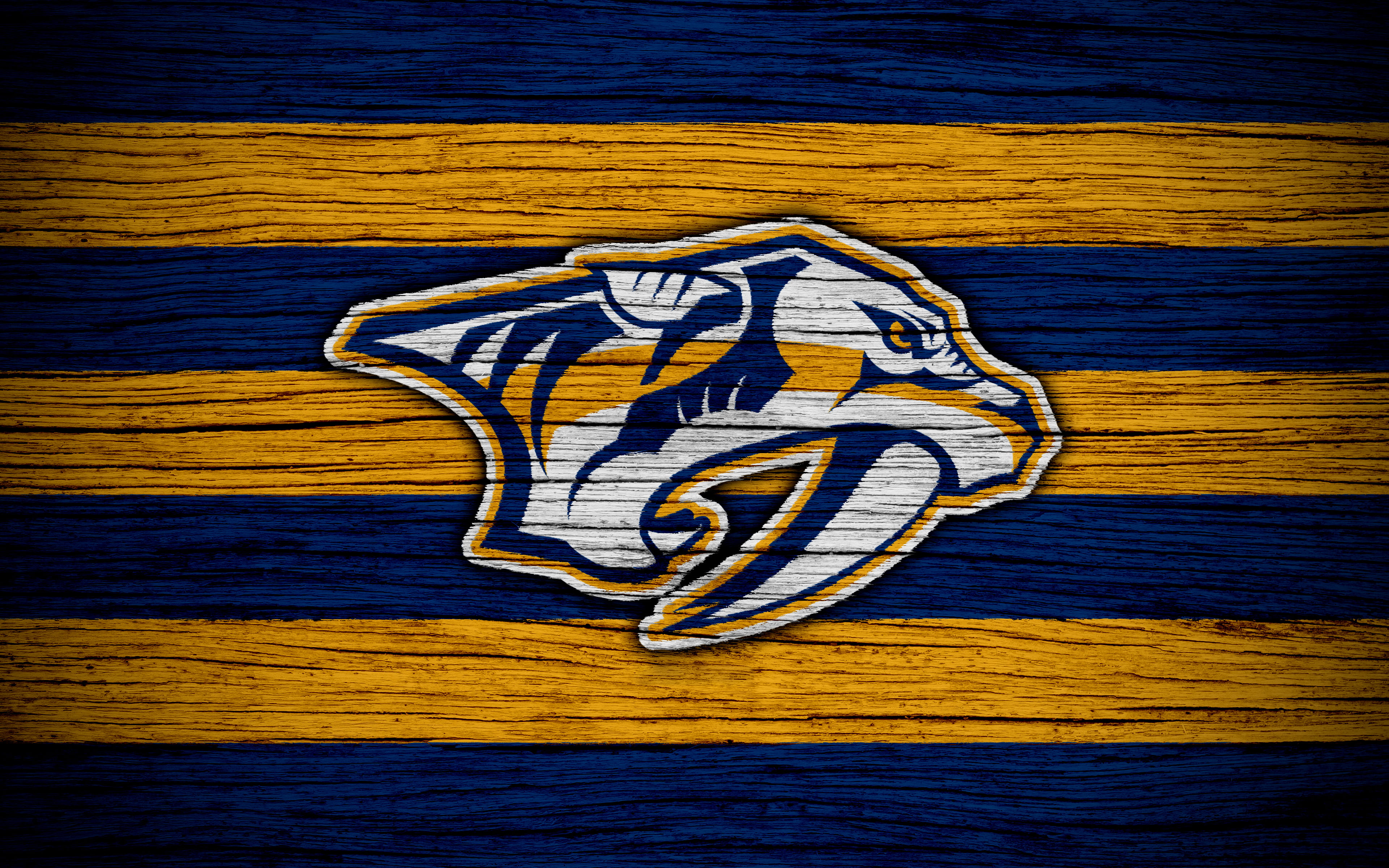 Hockey, Emblem, NHL, 4K, Nashville Predators, Logo, HD Wallpaper