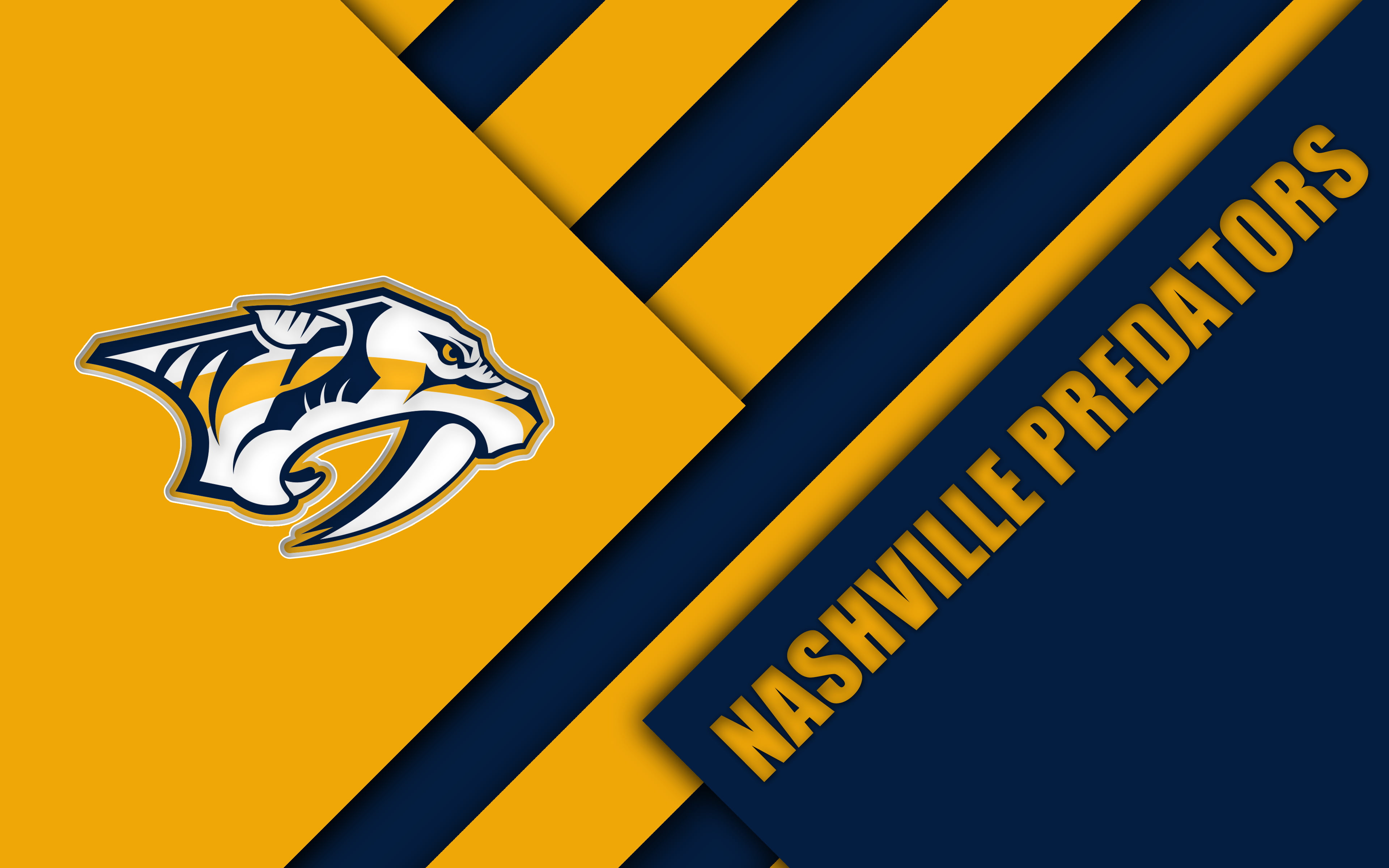 Logo, Hockey, Nashville Predators, Emblem, NHL, 4K, HD Wallpaper