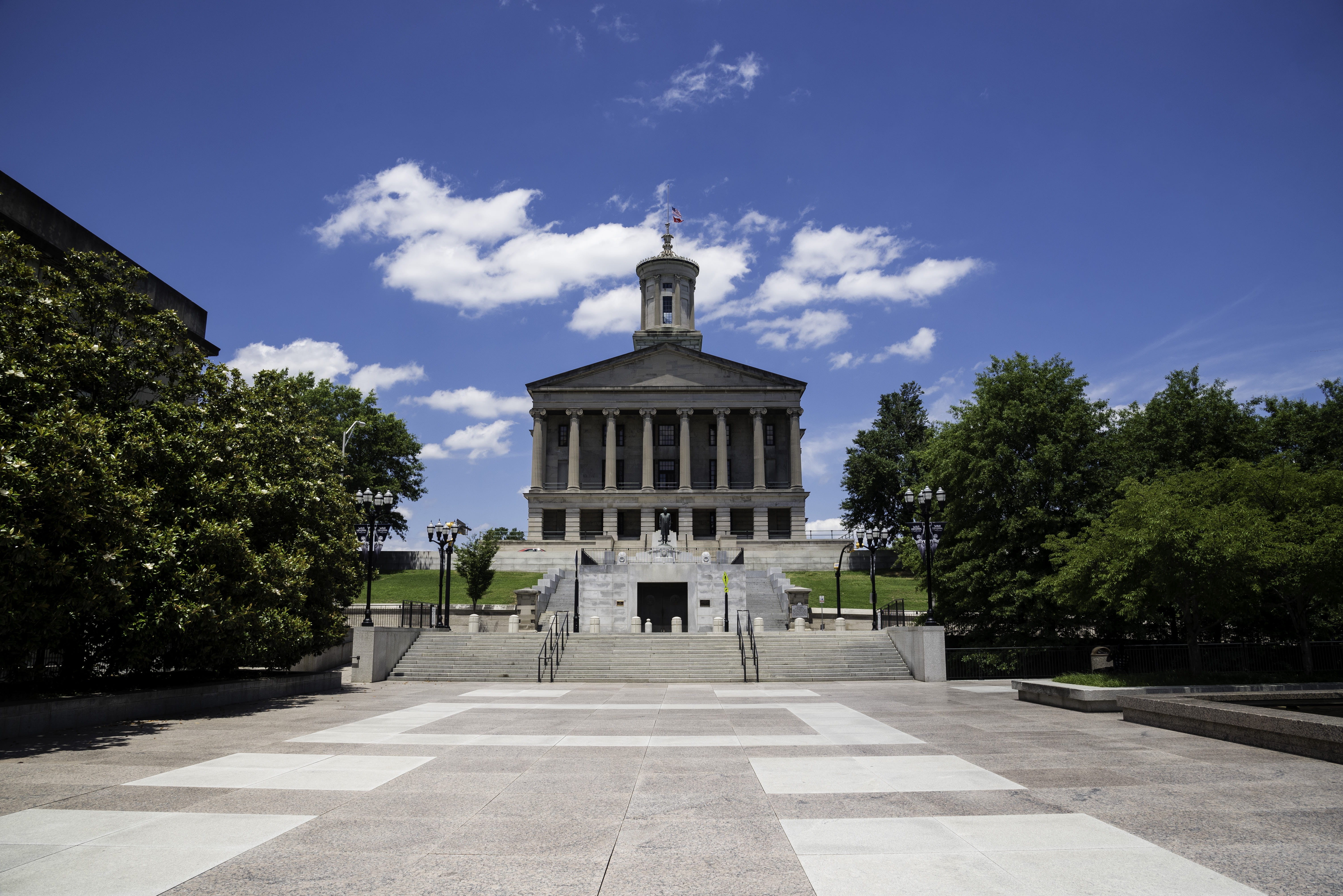 Nashville, tree, architectural column, Tennessee State Capital, government, sky, public domain, outdoors, one animal, belief, place of worship, travel destinations, HD Wallpaper
