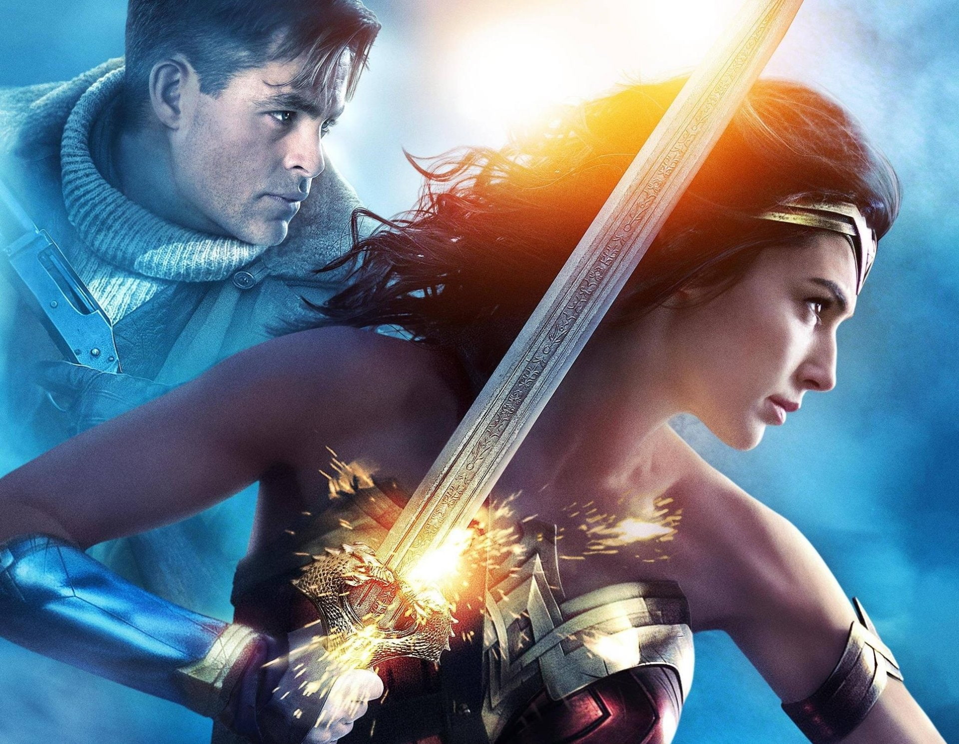 Gal Gadot, 1080P, Movie, Chris Pine, Wonder Woman, HD Wallpaper