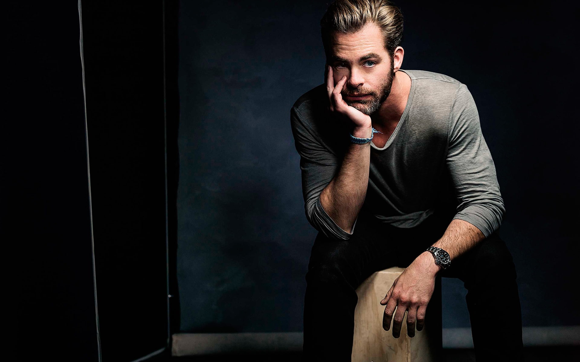 photo shoot, pine, chris, 1080P, shoot, actor, photo, HD Wallpaper