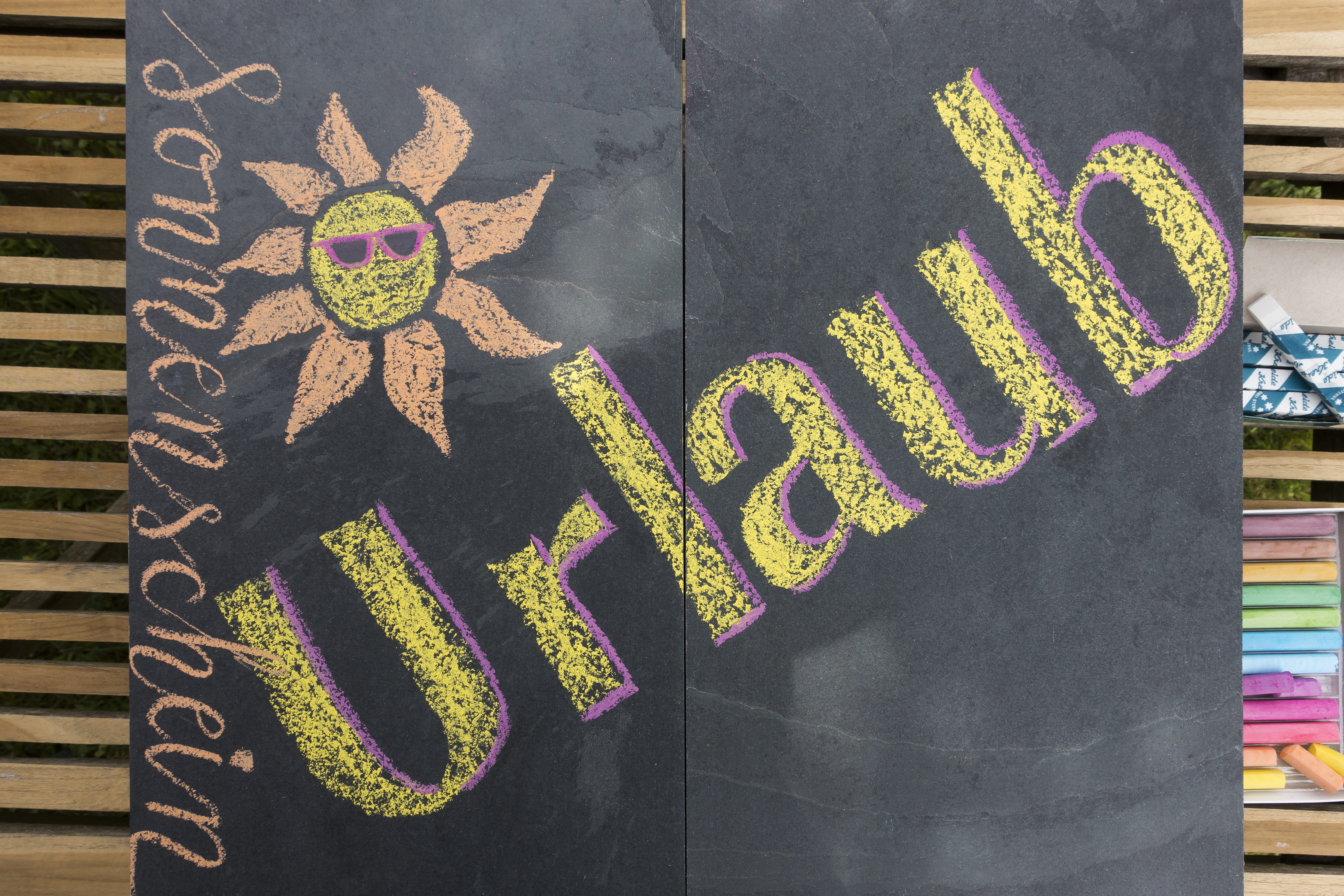 sunlight, outdoors, painting technique, close-up, writing, pattern, western script, summer, communication, multi colored, representation, color, serene, HD Wallpaper