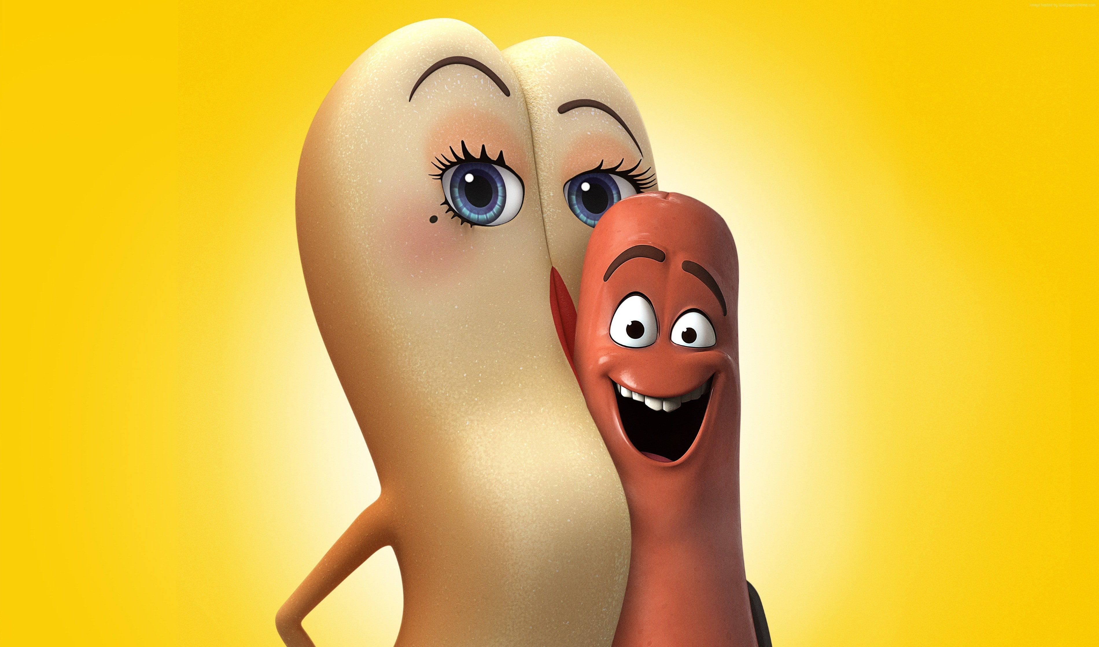 best animation movies of 2016, Sausage Party, smile, 2K, HD Wallpaper