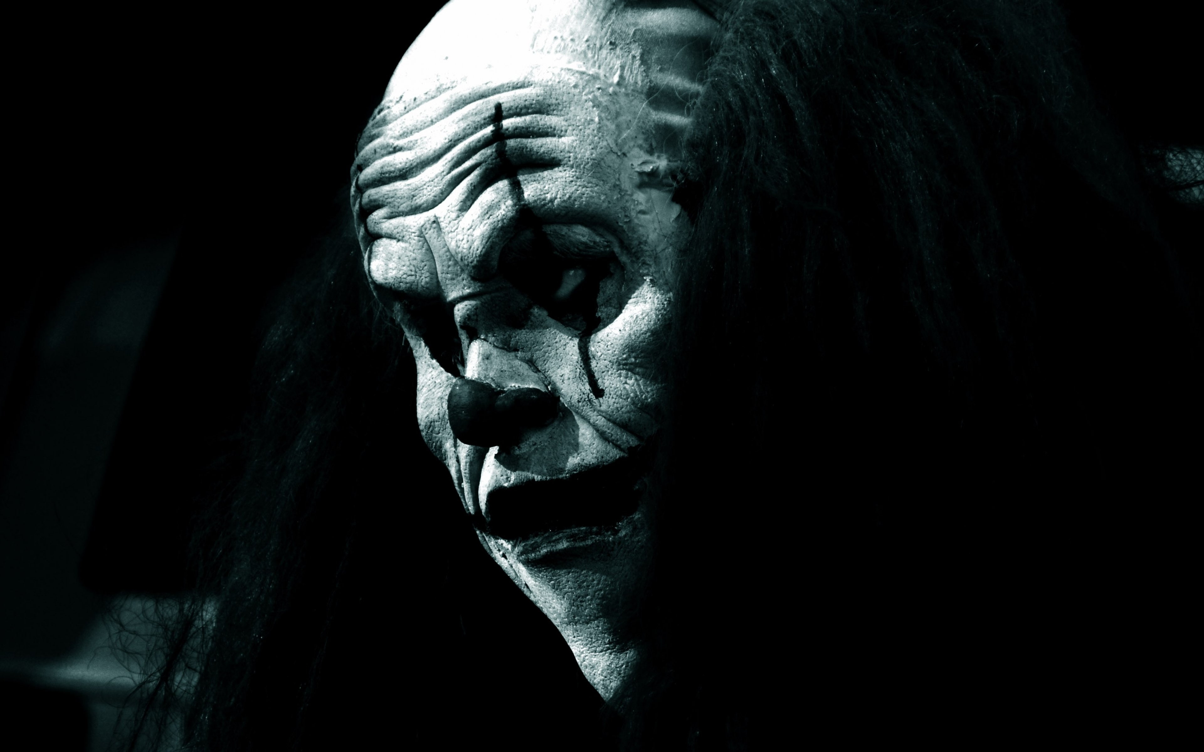 sculpture, horror, Evil, human face, human body part, body part, portrait, human representation, people, 4K, artwork, art, clown, indoors, lifestyles, HD Wallpaper