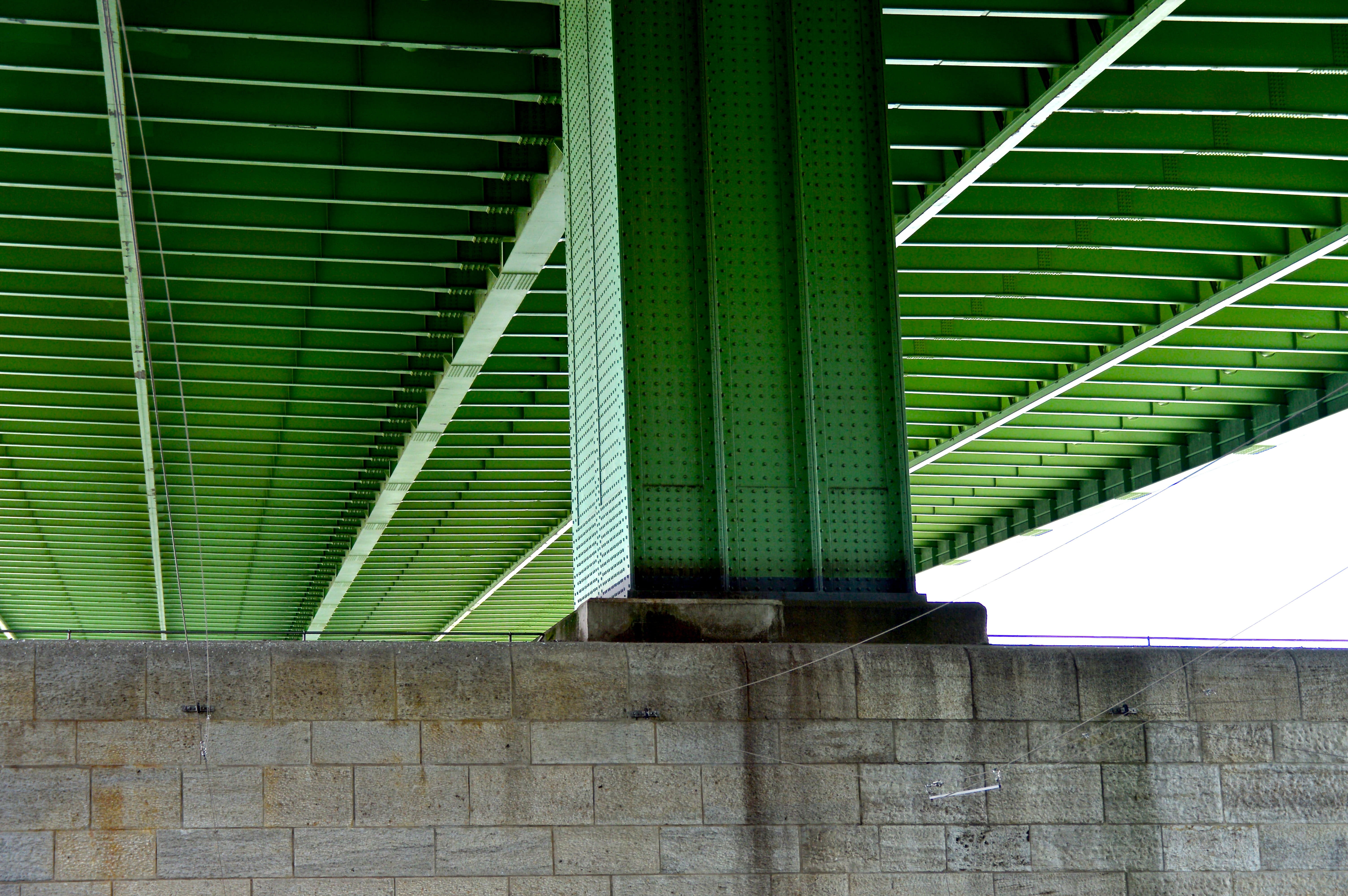built Structure, bridge piers, strength, architecture, highway, architecture And Buildings, construction, connection, pattern, ceiling, architectural column, HD Wallpaper