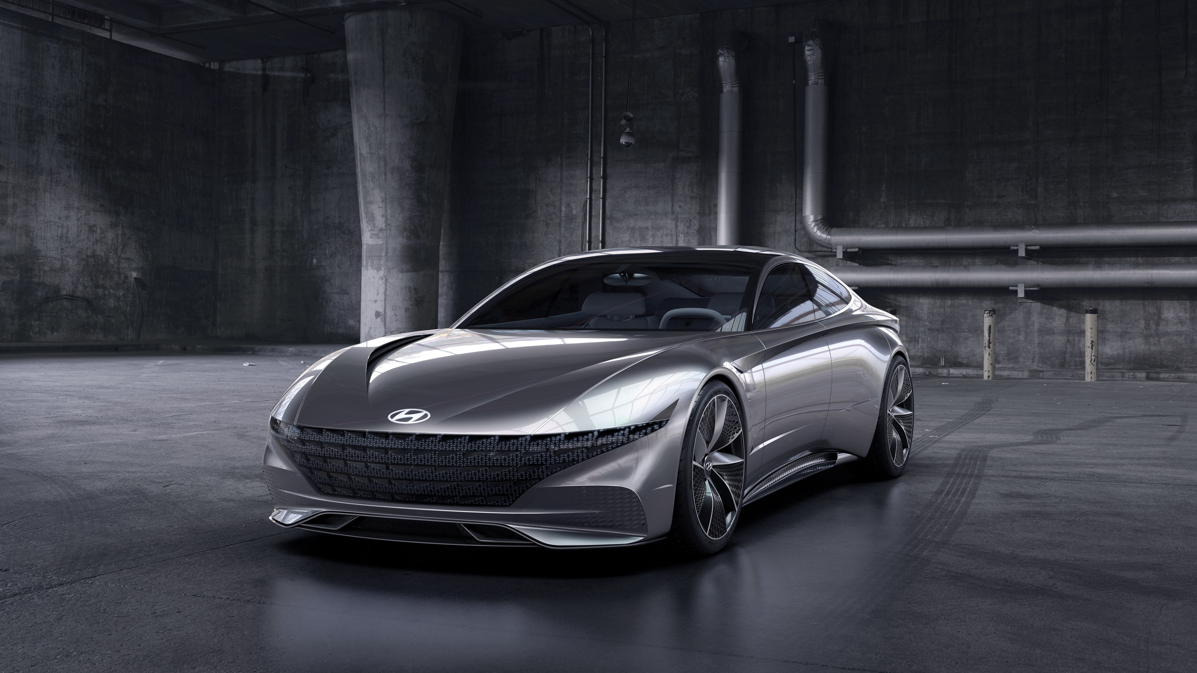 4K, Hyundai Le Fil Rouge, luxury, car, 2018, 4K, gray, Geneva Motor Show, HD Wallpaper