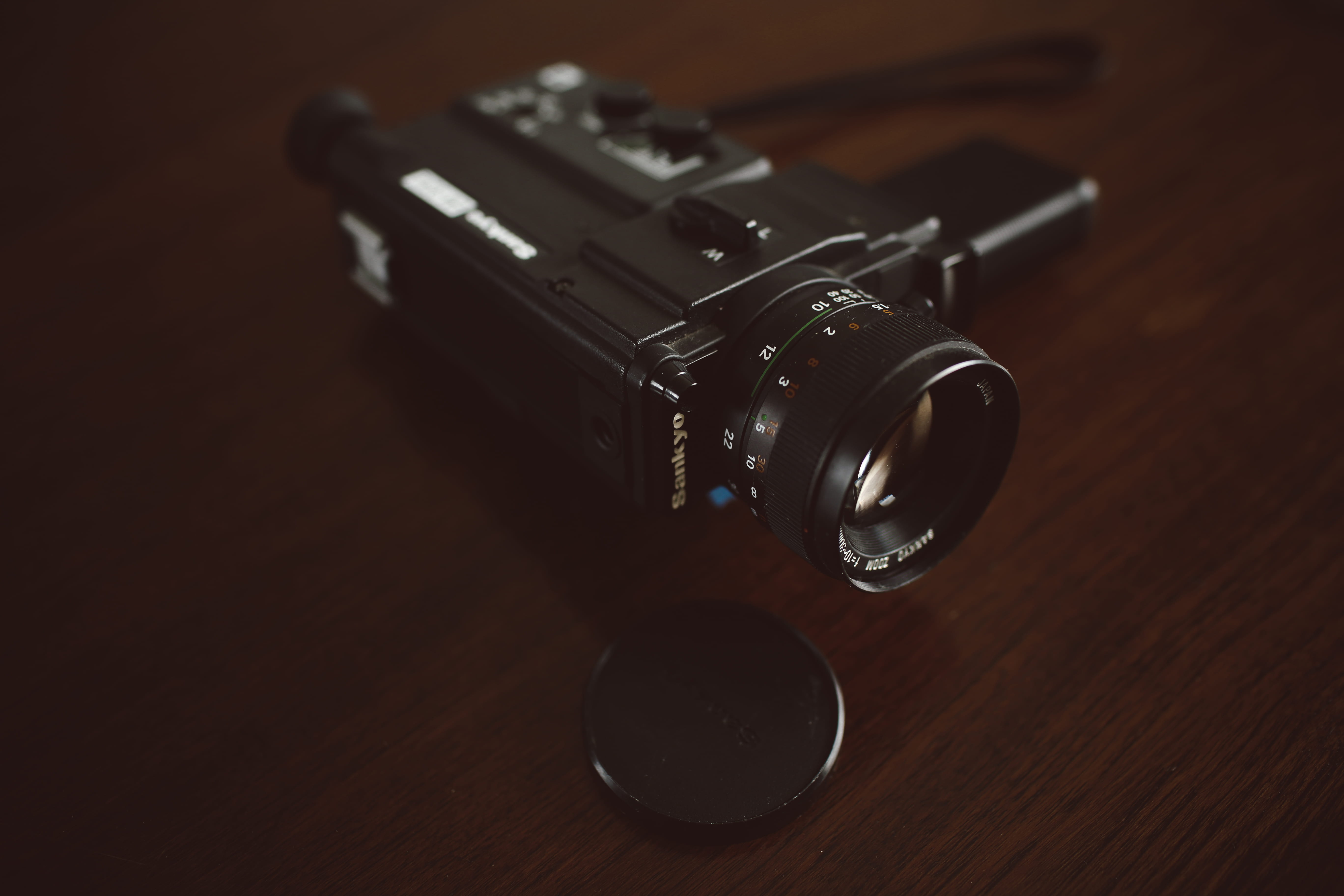 photographic equipment, camcorder, brown, photography themes, film camera, gun, digital, crime, social issues, warning sign, close-up, handgun, retro styled, HD Wallpaper