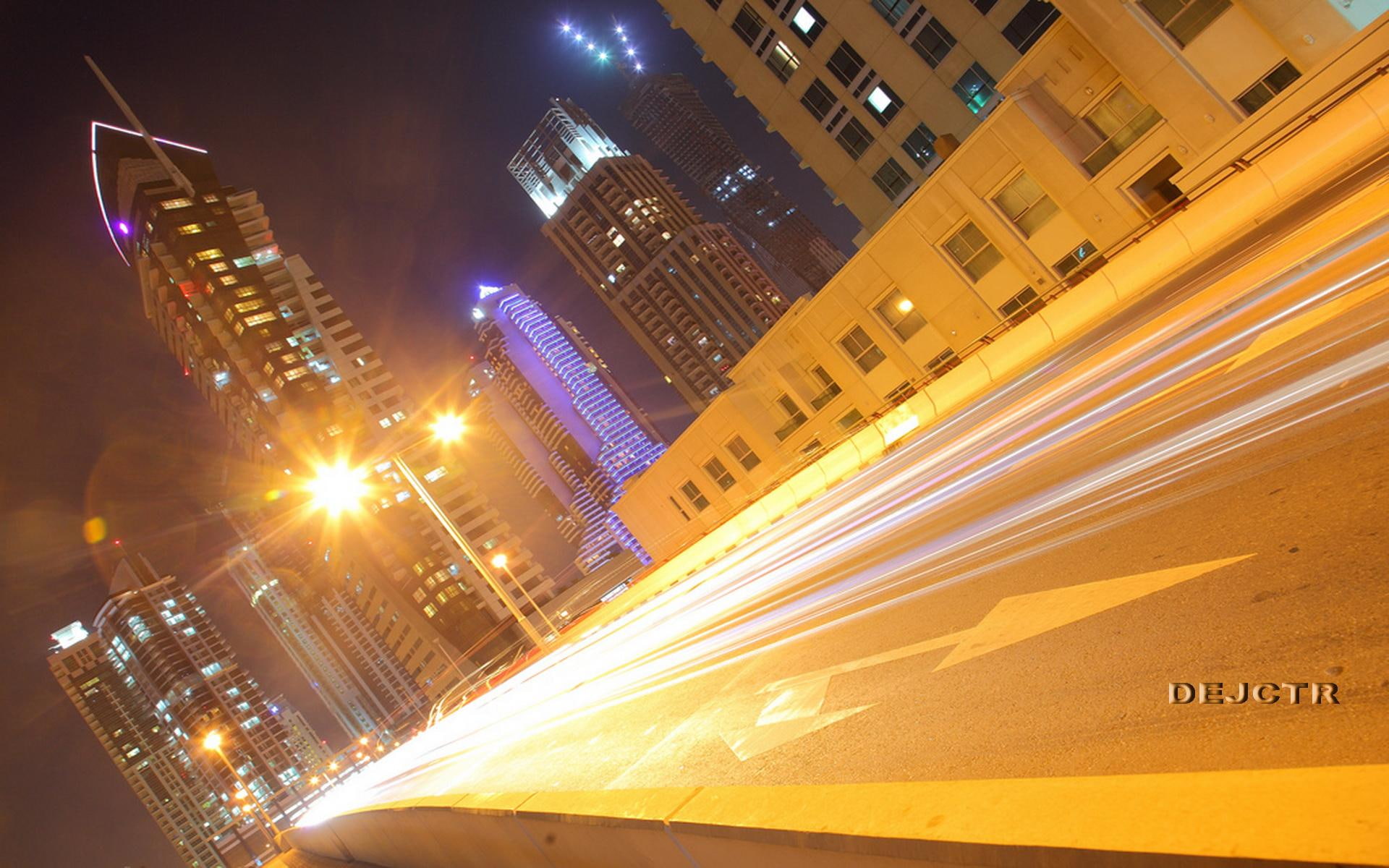 down, collection, nature and landscapes, dubail, city, town, night, dejctr, 1080P, HD Wallpaper