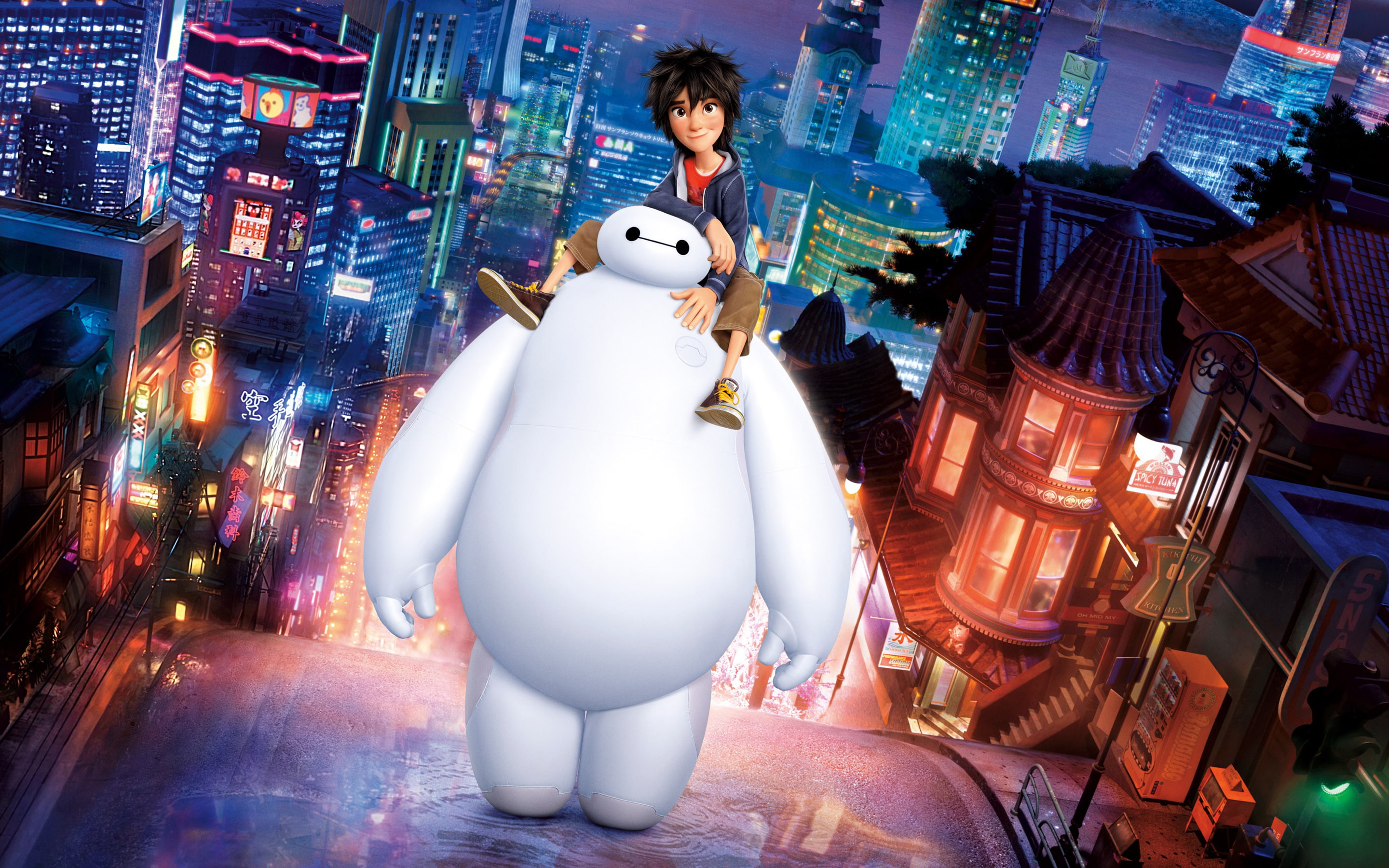 2K, big, Baymax, Hiro, Hero, HD Wallpaper
