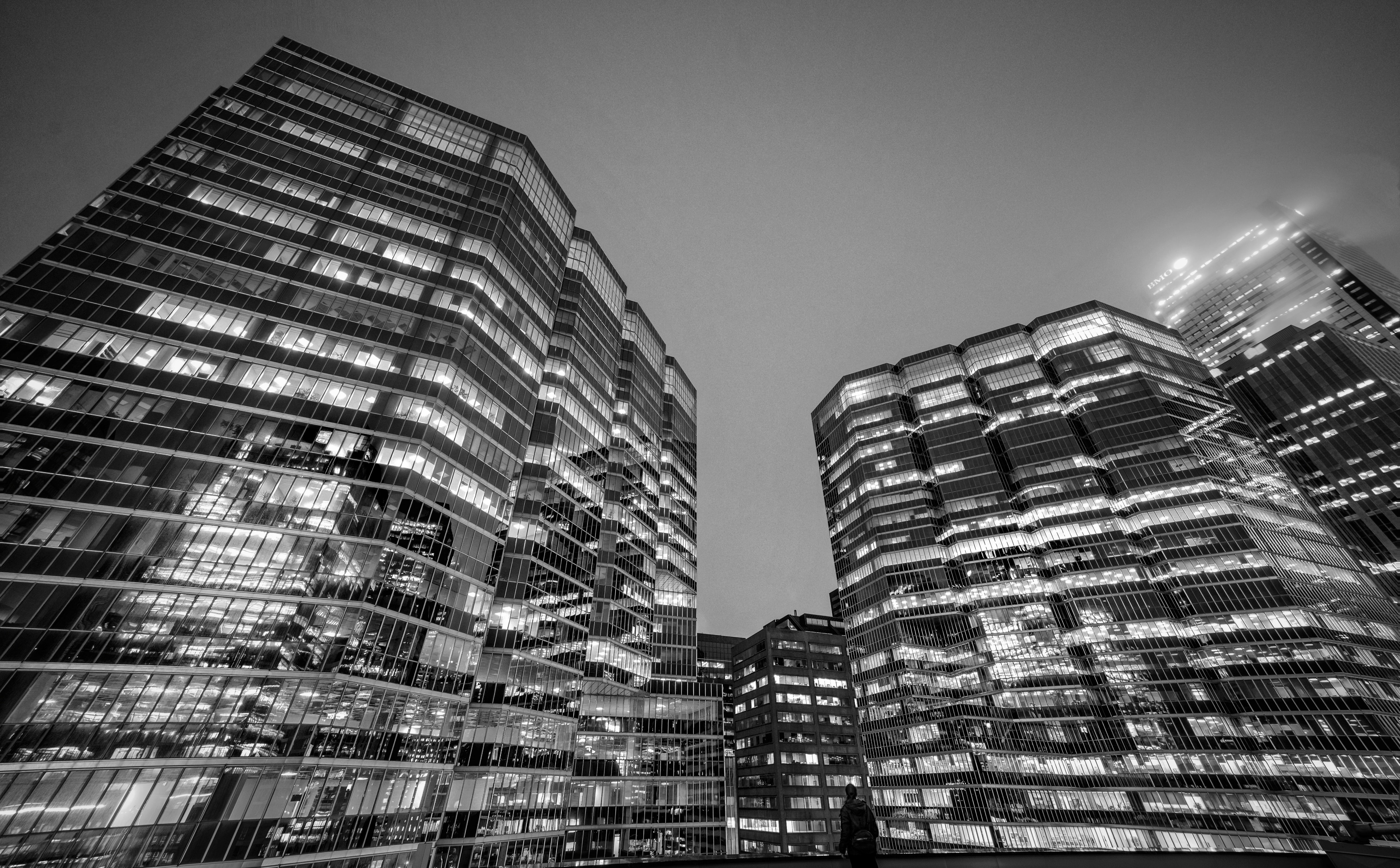 travel destinations, no people, day, modern, office, skyscraper, buildings, built structure, outdoors, tall - high, sky, building exterior, Perspective, HD Wallpaper