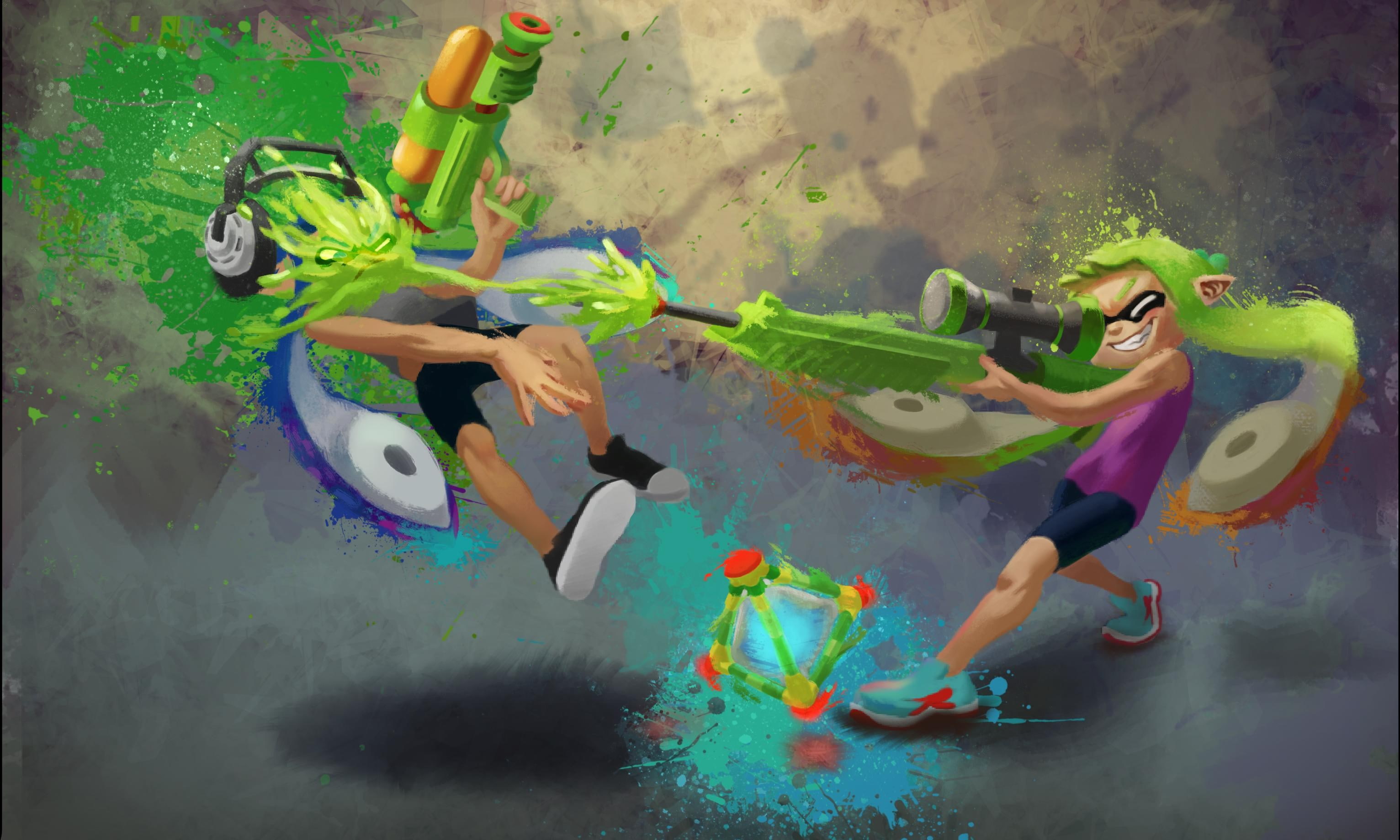 splatoon, 2K, HD Wallpaper