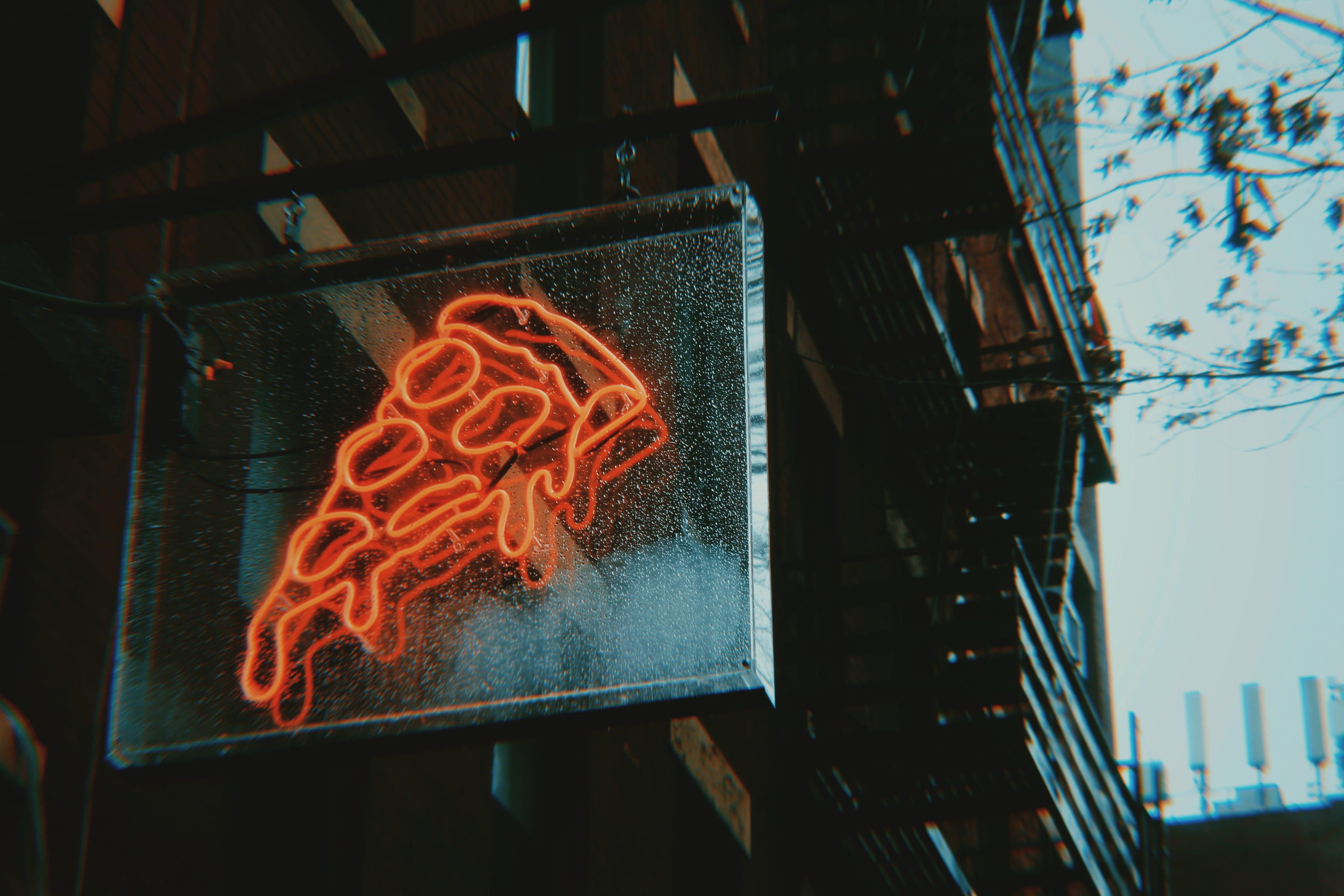 led, outdoors, low angle view, building exterior, close-up, building, heat - temperature, slice, no people, illuminated, orange color, architecture, industry, HD Wallpaper