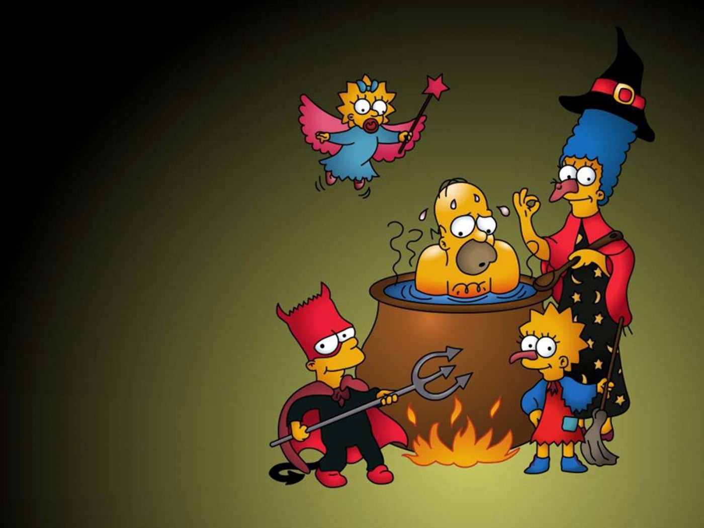 holiday, archival, the simpsons, no people, mammal, colored background, human representation, art and craft, clothing, Festivals / Holidays, food, simpsons, HD Wallpaper