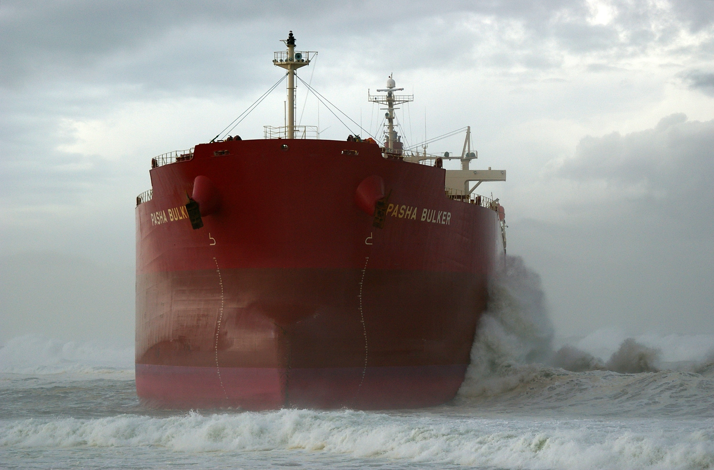 no people, mode of transportation, business, day, shipping, container ship, industry, nature, red, nautical vessel, transportation, power in nature, land, HD Wallpaper