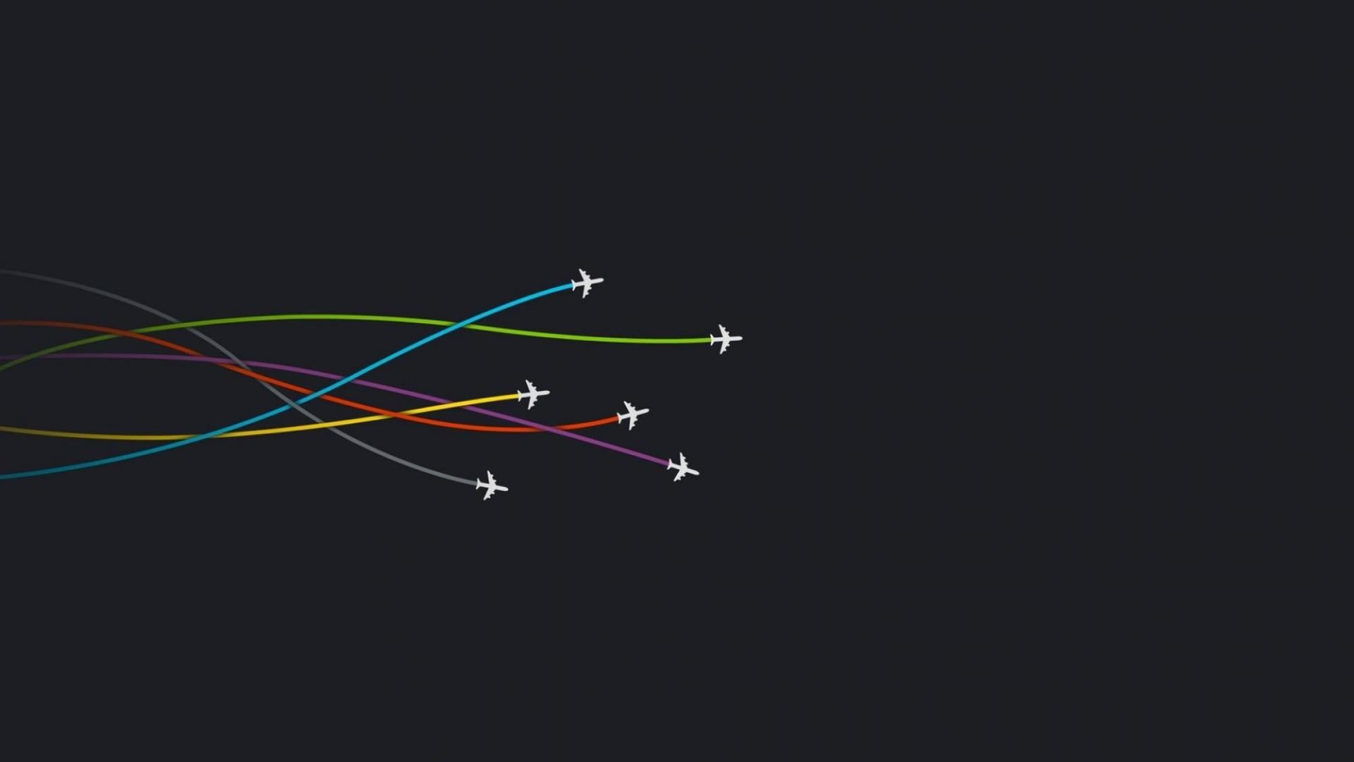 flying, creativity, no people, cooperation, multi colored, abstract, night, connection, speed, growth, lines, nature, illuminated, copy space, planes, teamwork, HD Wallpaper