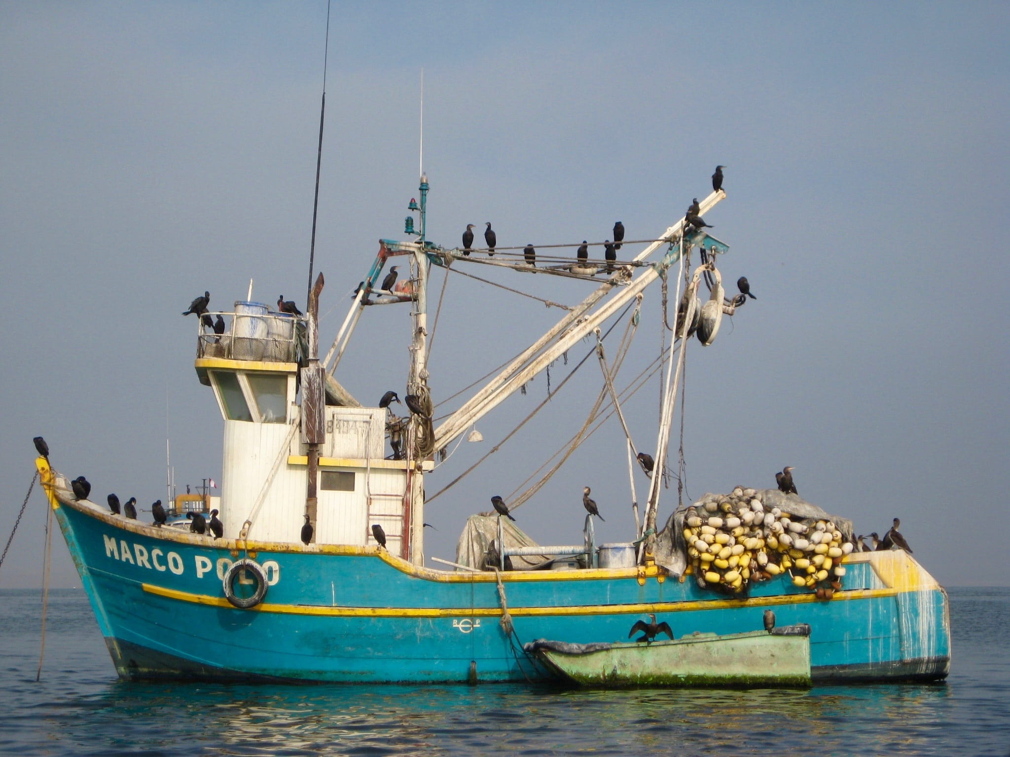 sky, fishing industry, commercial dock, Ecuador, harbor, no people, mode of transportation, anchored, 1080P, moored, day, water, travel, Sea, outdoors, HD Wallpaper