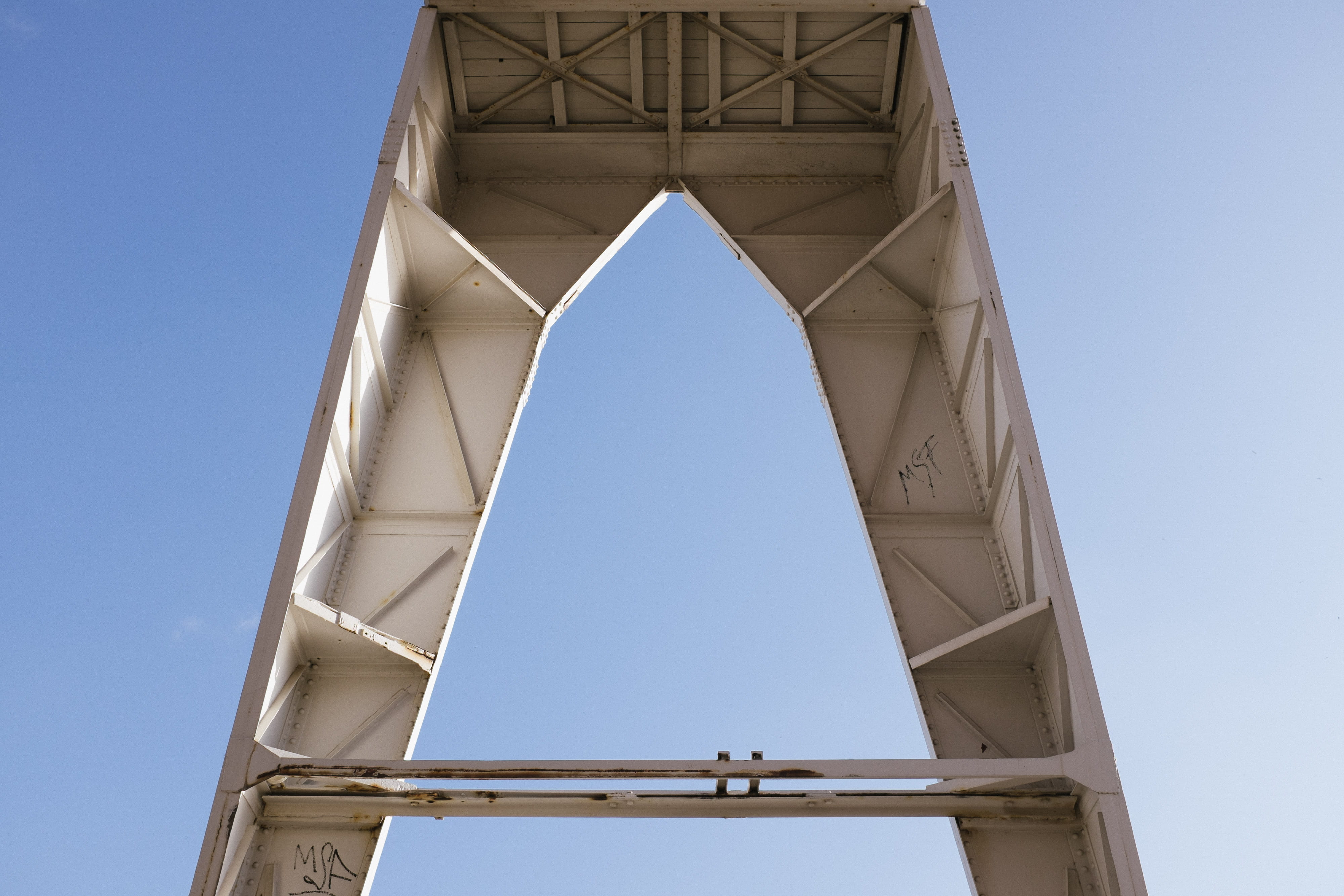 girder, built structure, outdoors, nautical, germany, port museum, transport, blue, 4K, hamburg, vehicle systems, building exterior, quayside, low-angle shot, HD Wallpaper
