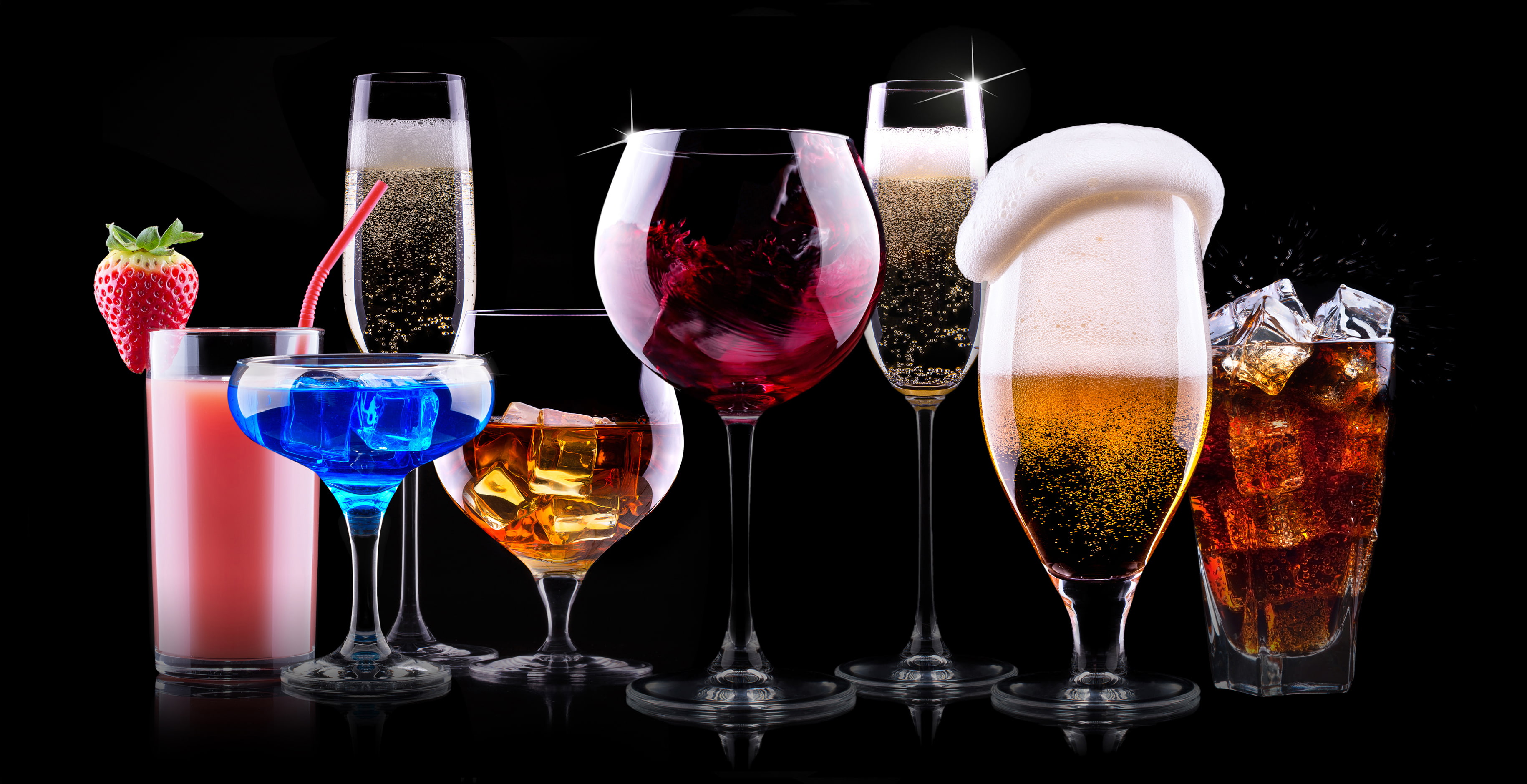 drinks, 2K, cocktails, delicious, HD Wallpaper
