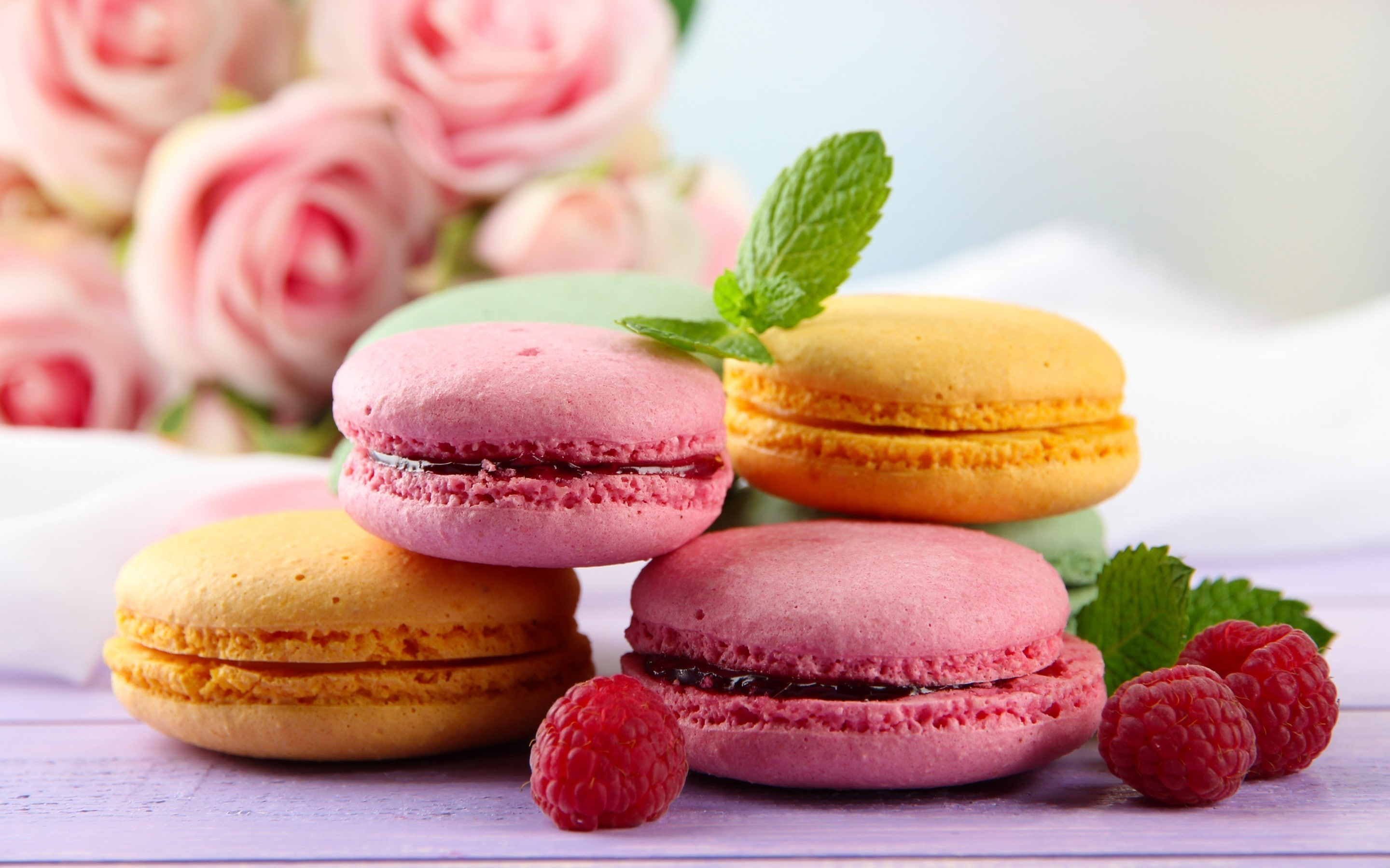 2K, desert, macaroons, sweets, tasty, HD Wallpaper