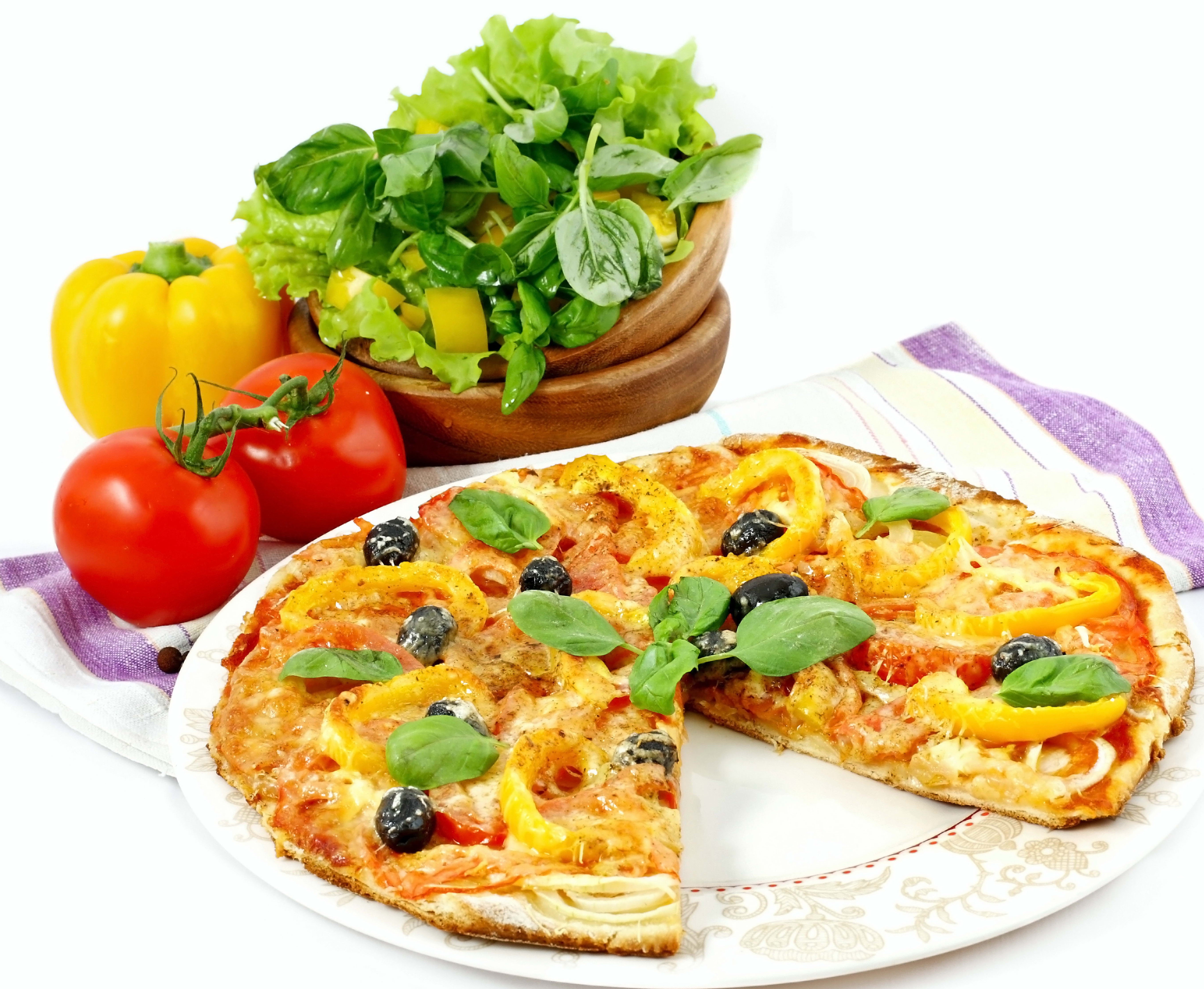edible Mushroom, still life, wood - Material, basil, mozzarella, dinner, healthy eating, vegetable, greens, refreshment, pizza, pepper - Vegetable, cooked, HD Wallpaper