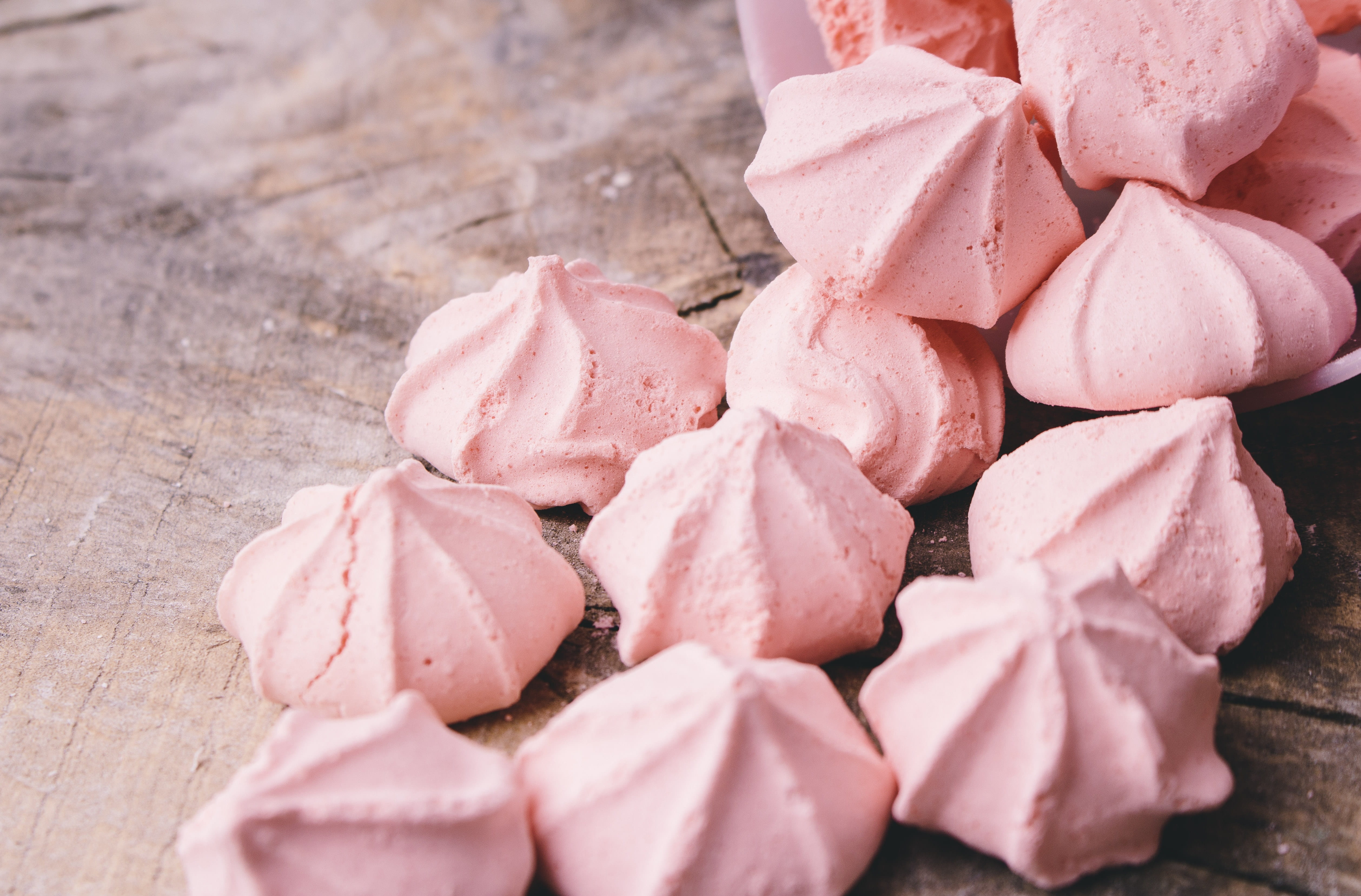 indoors, abundance, sweet, pink, france confectionery, large group of objects, close-up, sweet food, cute, wood - material, food and drink, candy, cupcakes, HD Wallpaper