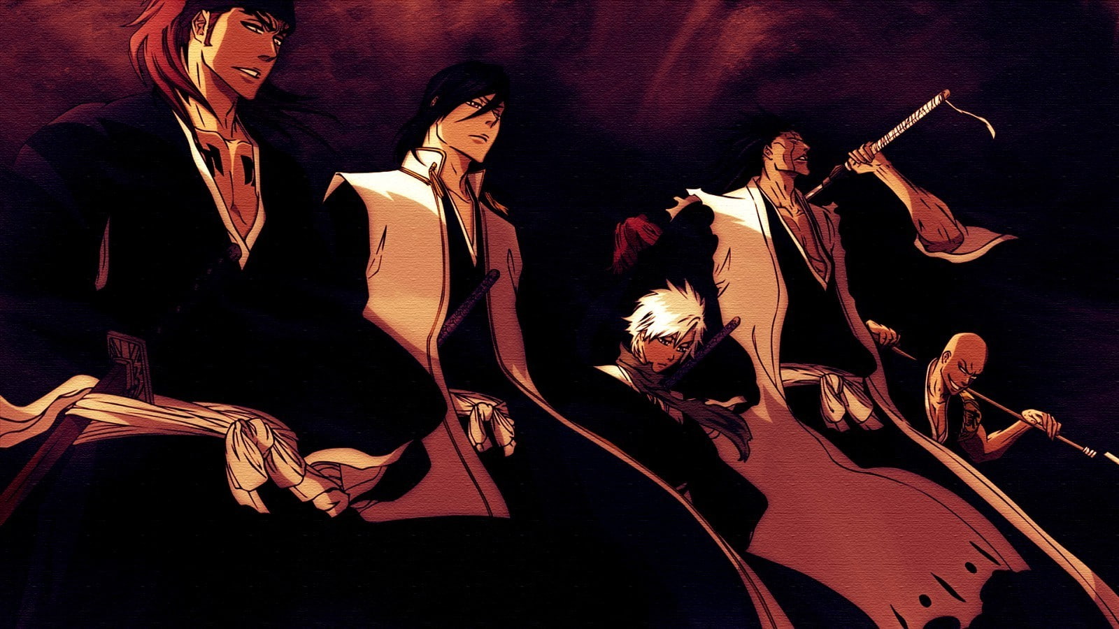electric guitar, indoors, stage, young adult, anime ikkaku madarame zaraki kenpachi kuchiki byakuya hitsugaya toshiro abarai renji, beautiful woman, stage - performance space, HD Wallpaper