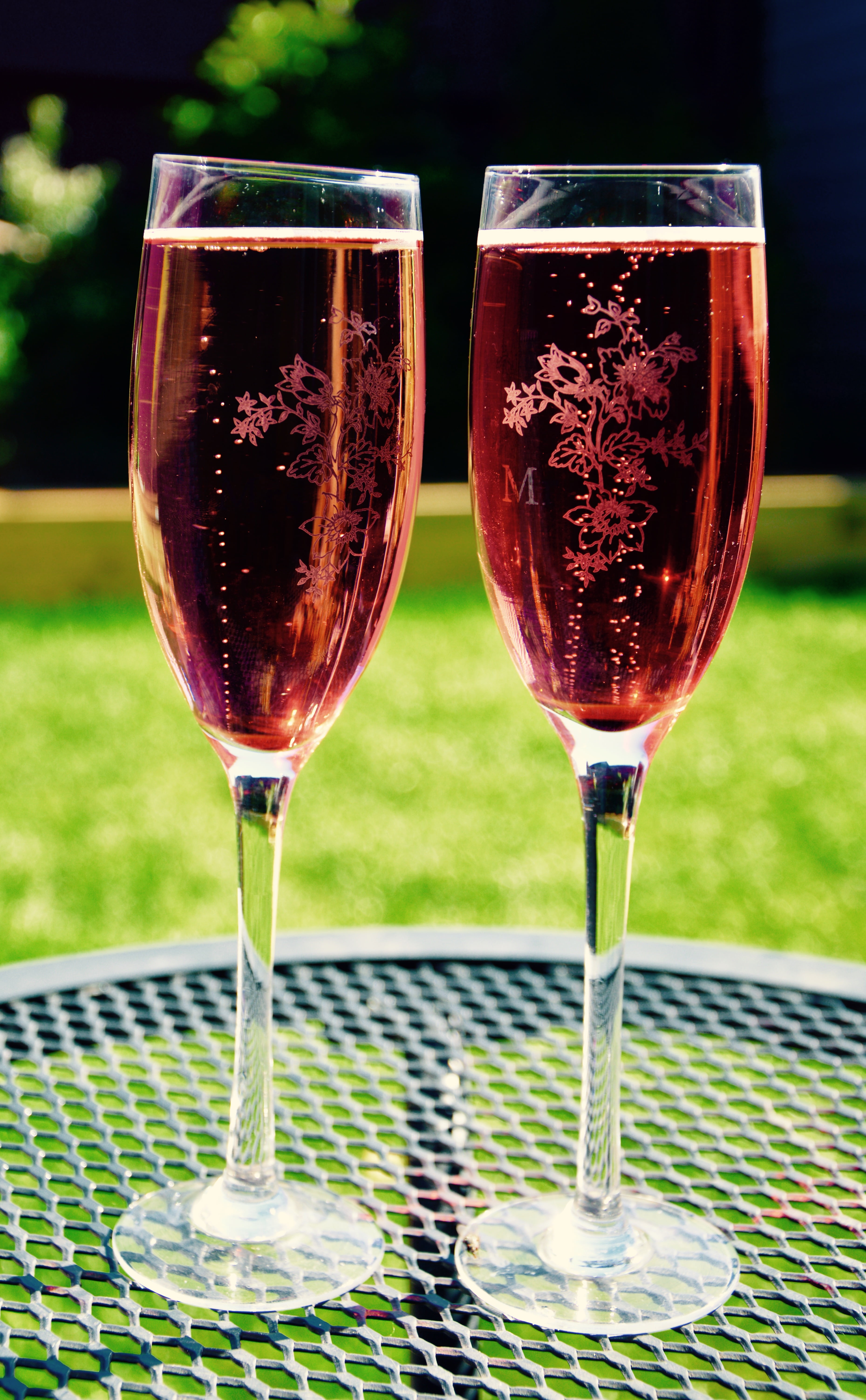 table, alcohol, focus on foreground, drink, champagne, no people, day, wine, nature, household equipment, drinking glass, outdoors, glasses, wineglass, Phone HD Wallpaper