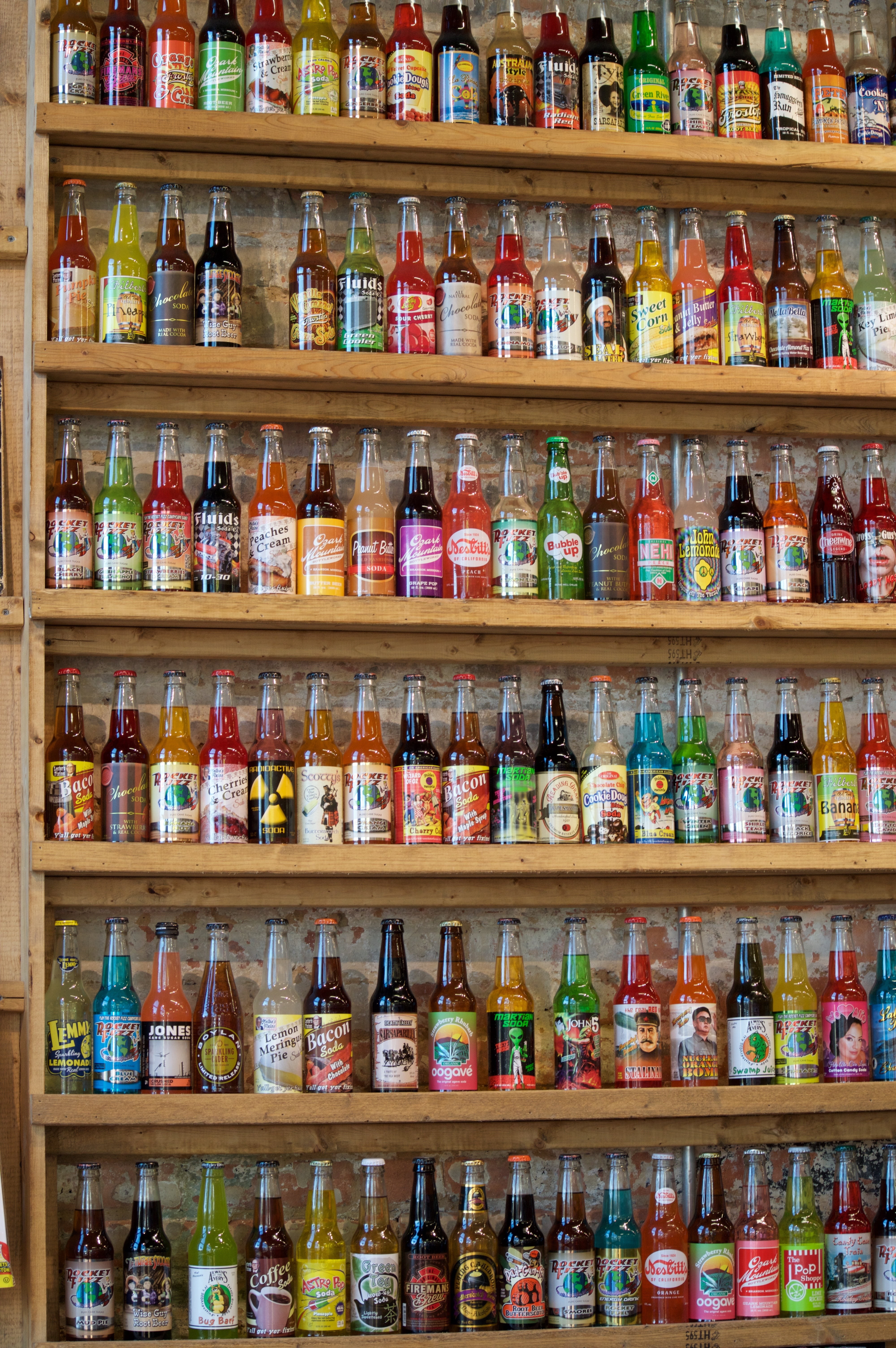 drink, refreshment, variation, choice, fizzy, side by side, soda, order, cola, bottles, no people, pop, carbonated, sodapop, bottle, wall, arrangement, Phone HD Wallpaper